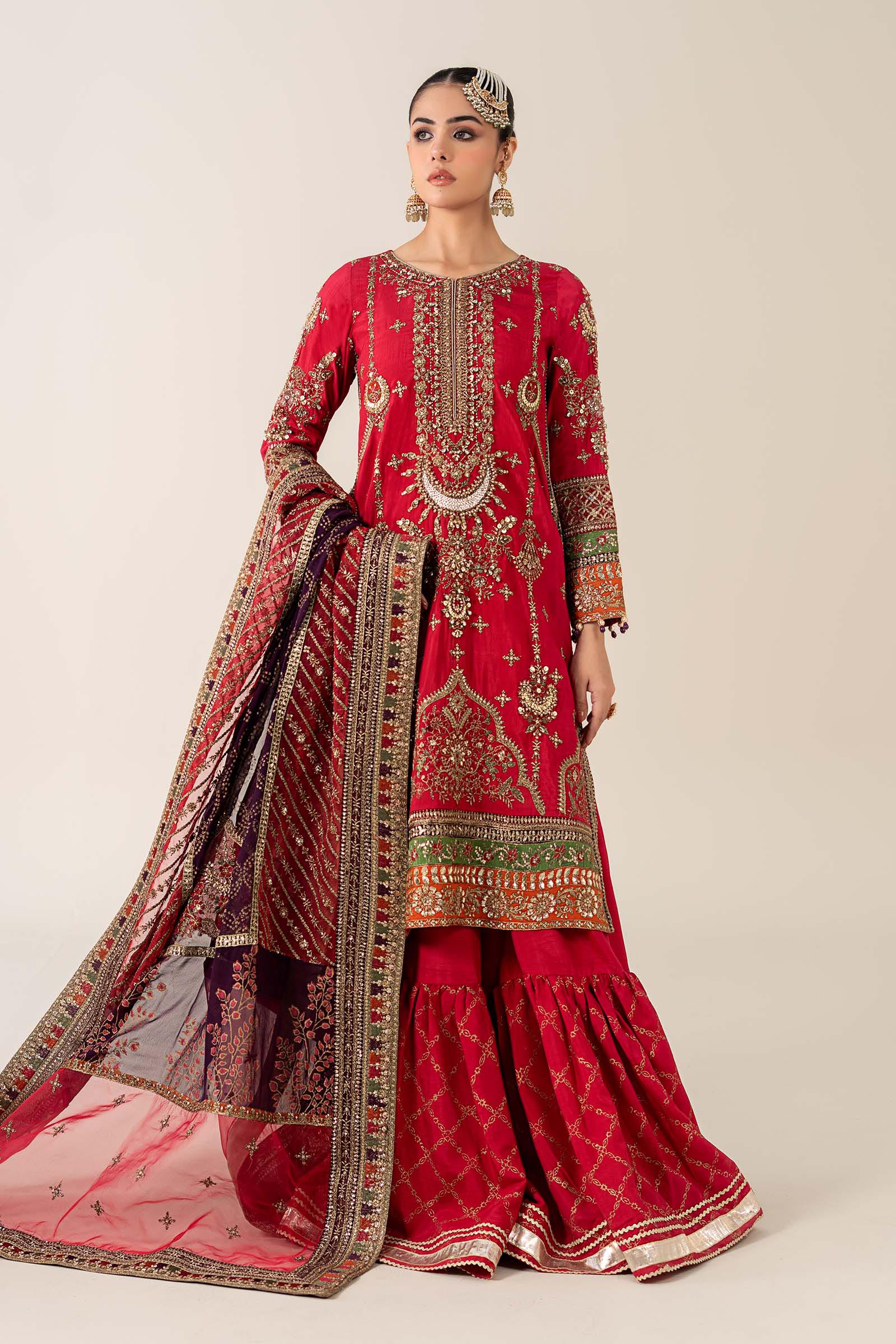 Maria B | Pre Fall 25 | Bamber Raw Silk Suit 14 - Official Maria B stockist in UK - Sakeena London