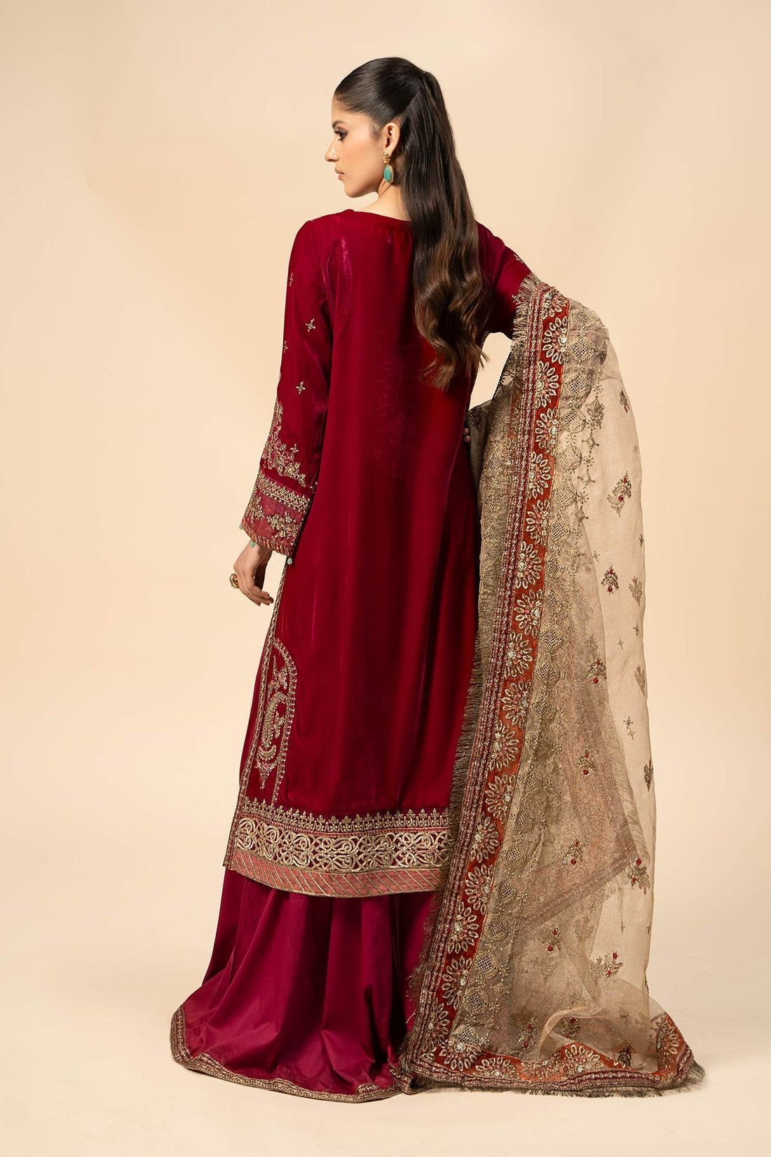 Maria B | Formal Wears | Velvet Suit | SF-W24-29 - Official Maria B stockist in UK - Sakeena London