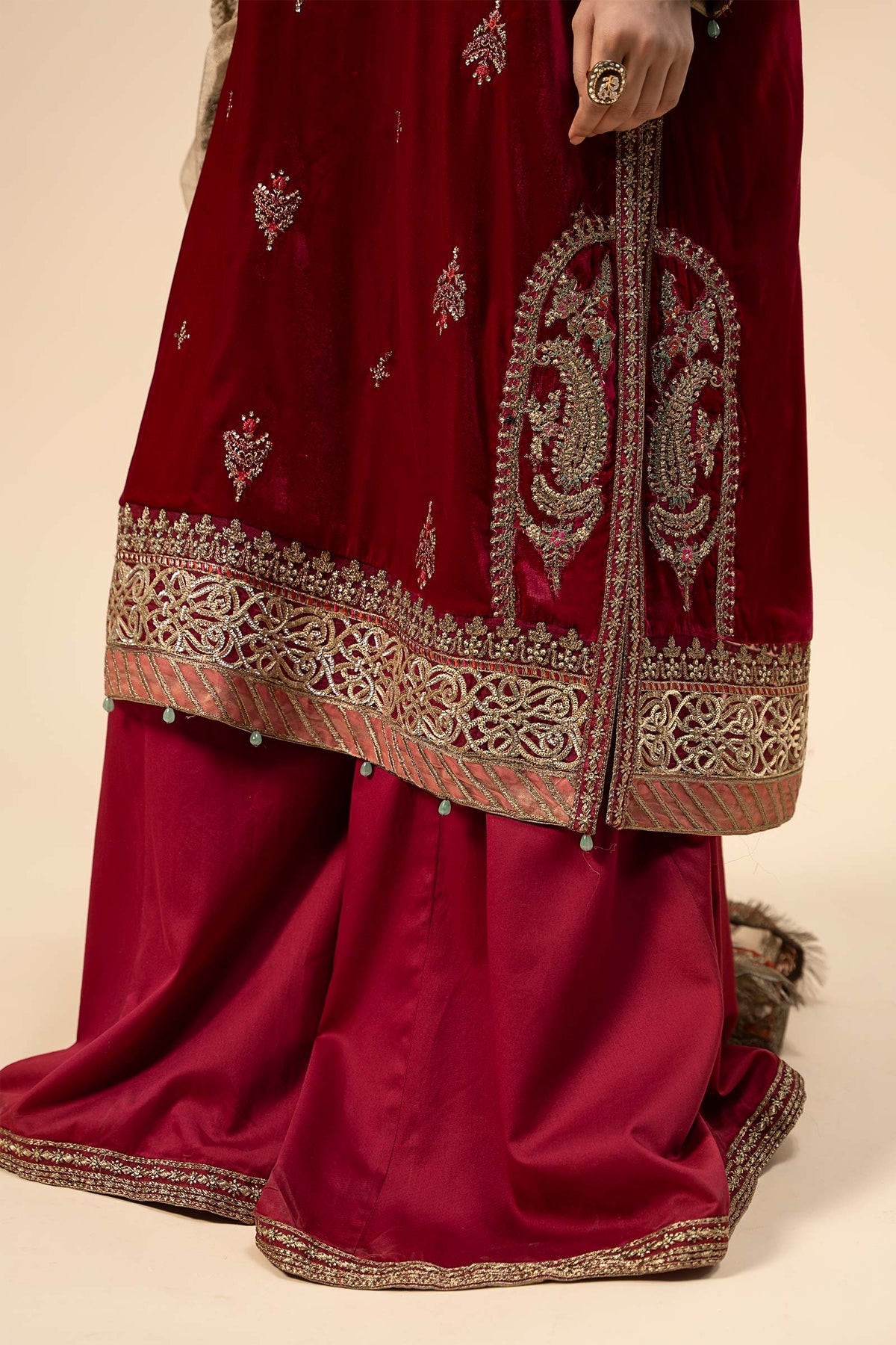 Maria B | Formal Wears | Velvet Suit | SF-W24-29 - Official Maria B stockist in UK - Sakeena London