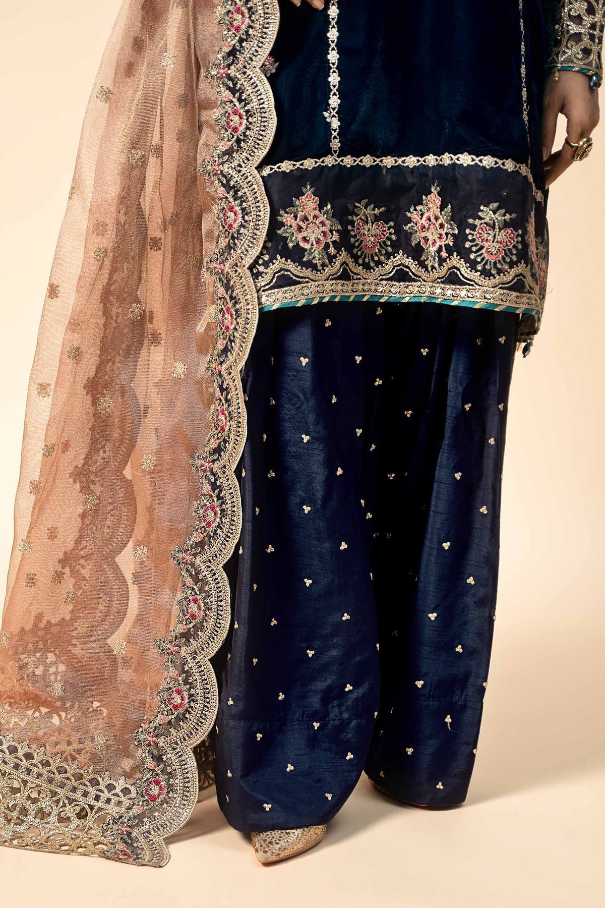Maria B | Formal Wears | Velvet Suit | SF-W24-80 - Official Maria B stockist in UK - Sakeena London