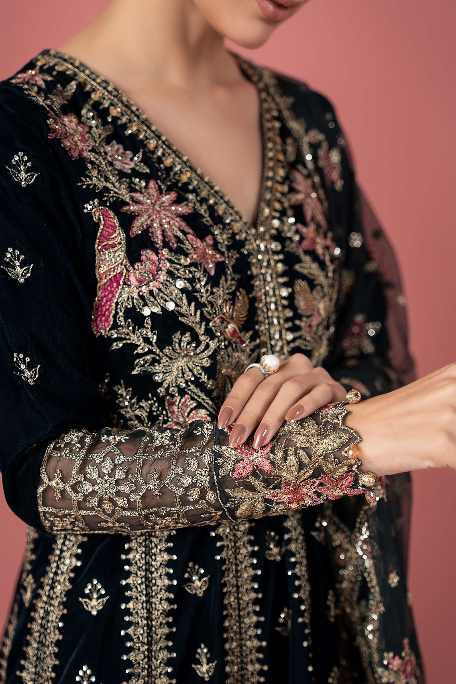 Maria B | Pre Fall 25 | SF-W25-01-Green - Official Maria B stockist in UK - Sakeena London