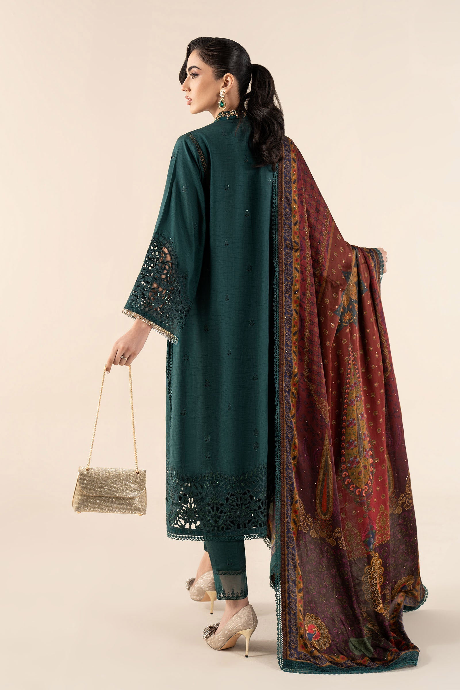 Maria B | Pre Fall 25 | SF-W25-03-Teal - Official Maria B stockist in UK - Sakeena London