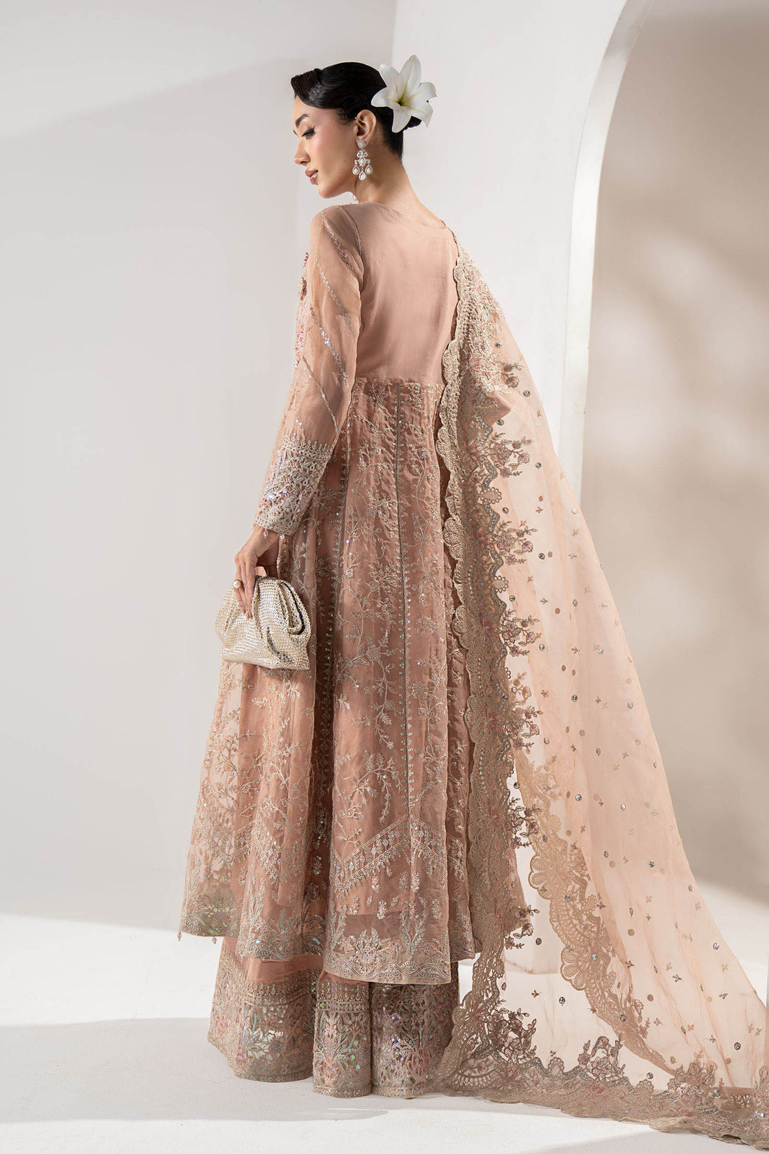 Maria B | Pre Fall Dresses | 3 Piece Embroidered Organza Suit ZS - Official Maria B stockist in UK - Sakeena London