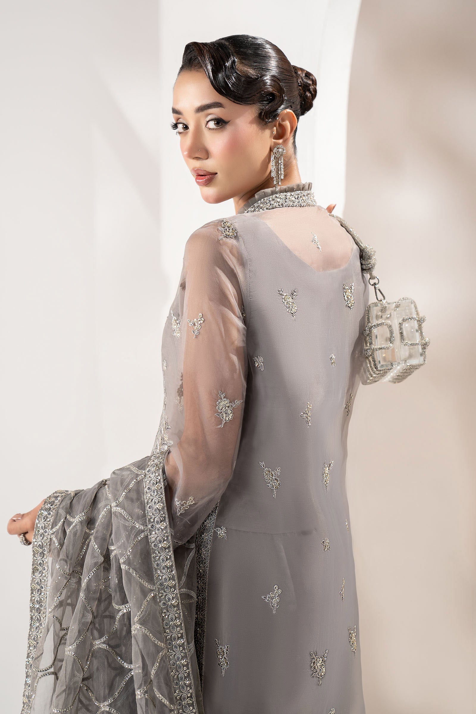Maria B | Pre Fall 25 | SF-W25-34-Grey - Official Maria B stockist in UK - Sakeena London