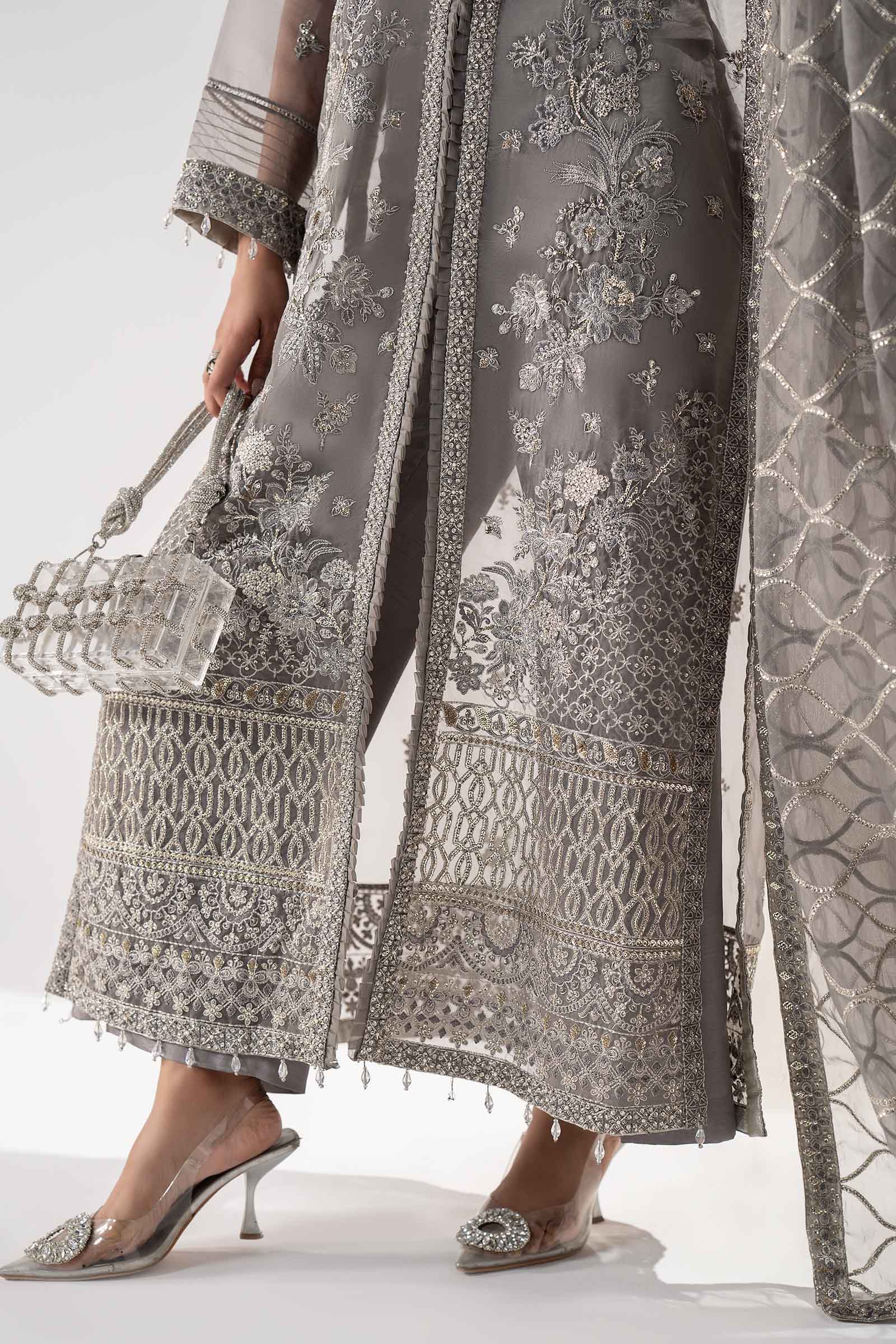 Maria B | Pre Fall 25 | SF-W25-34-Grey - Official Maria B stockist in UK - Sakeena London