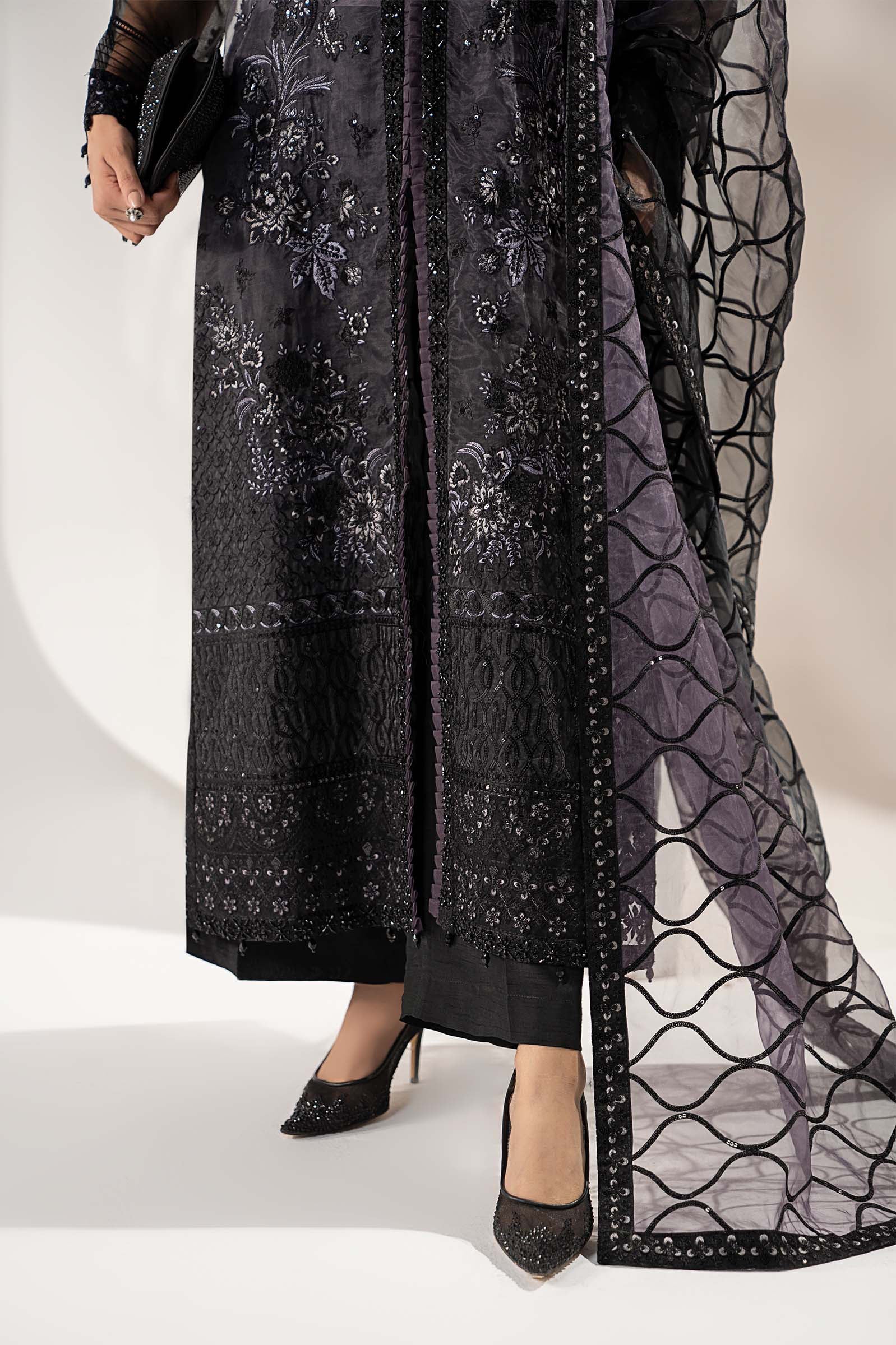 Maria B | Pre Fall 25 | Organza Suit-W25-34 - Official Maria B stockist in UK - Sakeena London