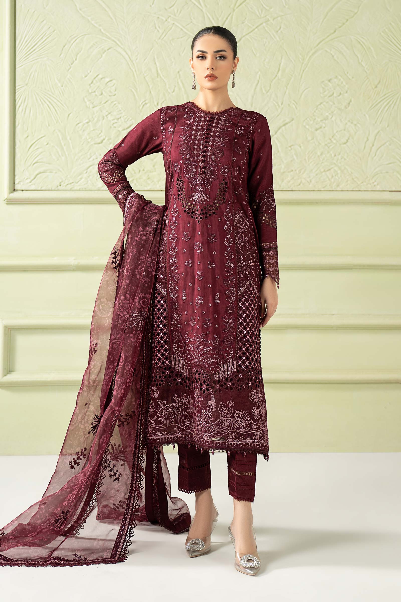 Maria B | Pre Fall 25 | SF-W25-39-Purple - Official Maria B stockist in UK - Sakeena London