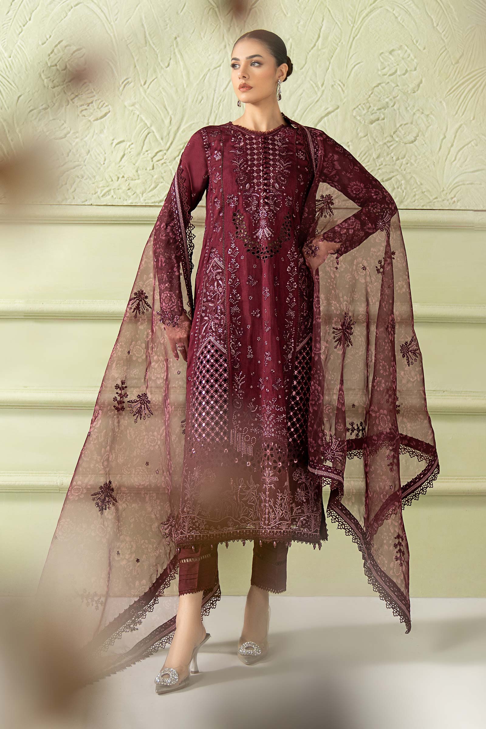 Maria B | Pre Fall 25 | SF-W25-39-Purple - Official Maria B stockist in UK - Sakeena London