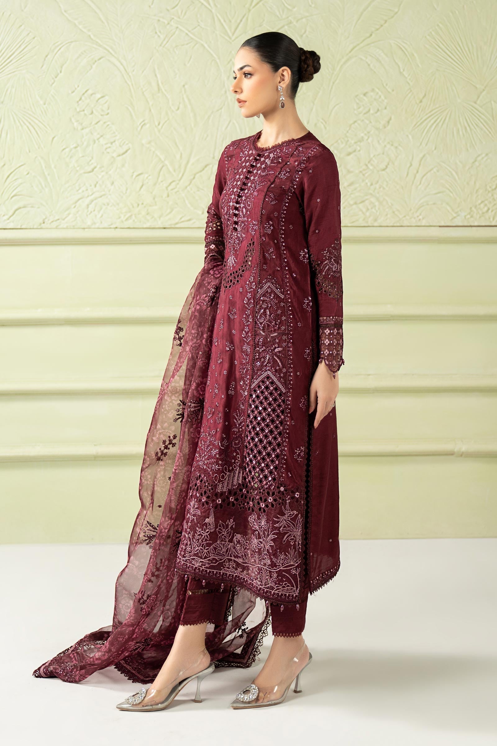 Maria B | Pre Fall 25 | SF-W25-39-Purple - Official Maria B stockist in UK - Sakeena London