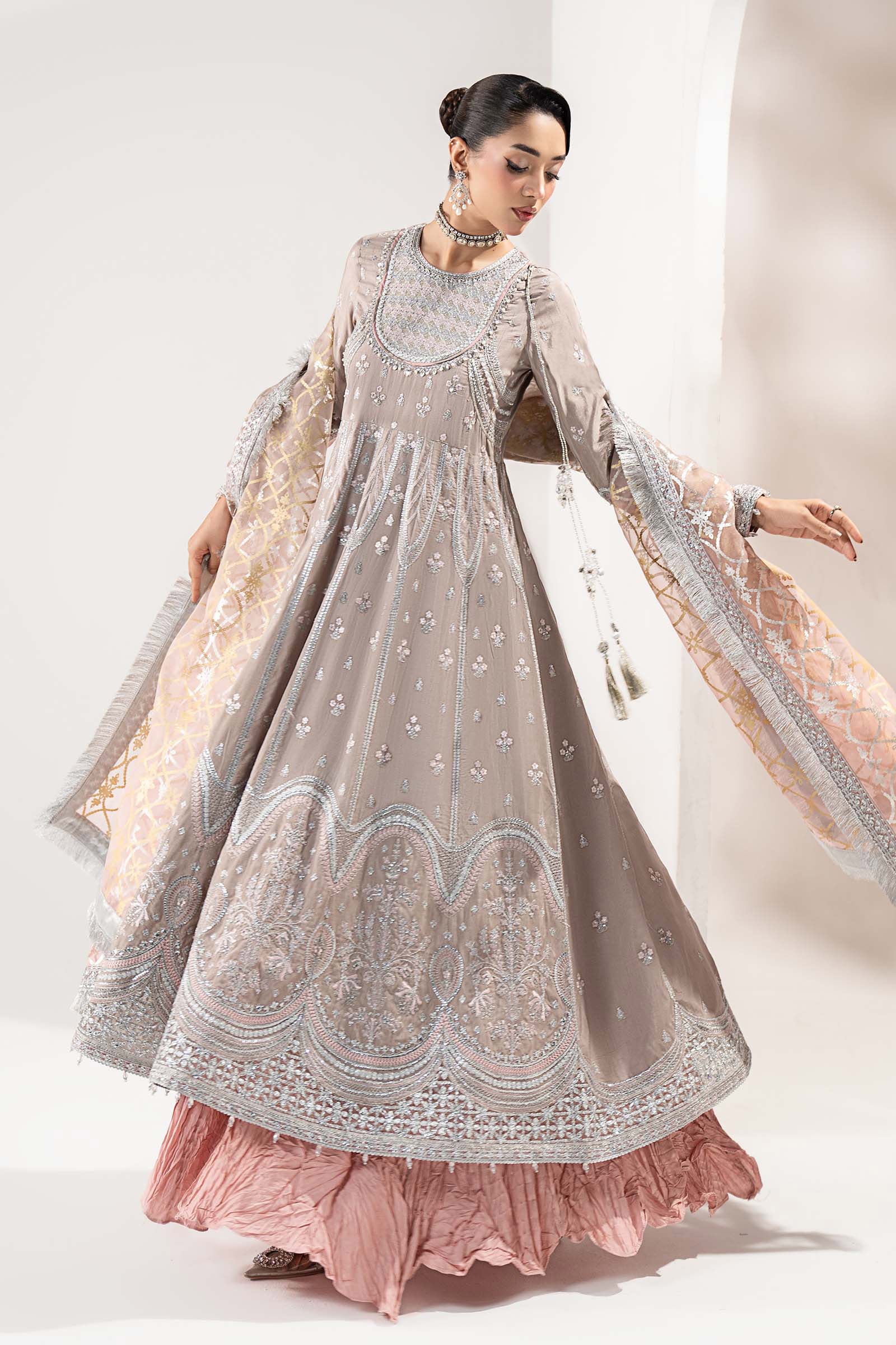 Maria B | Pre Fall 25 | SF-W25-40-Grey - Official Maria B stockist in UK - Sakeena London