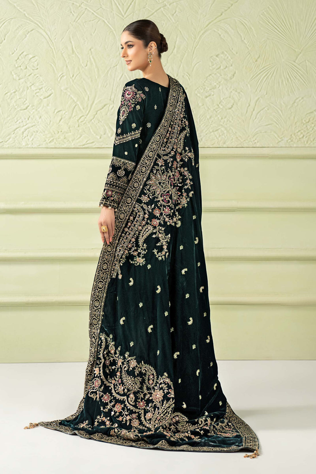 Maria B | Pre Fall 25 | SF-W25-46-Green - Official Maria B stockist in UK - Sakeena London