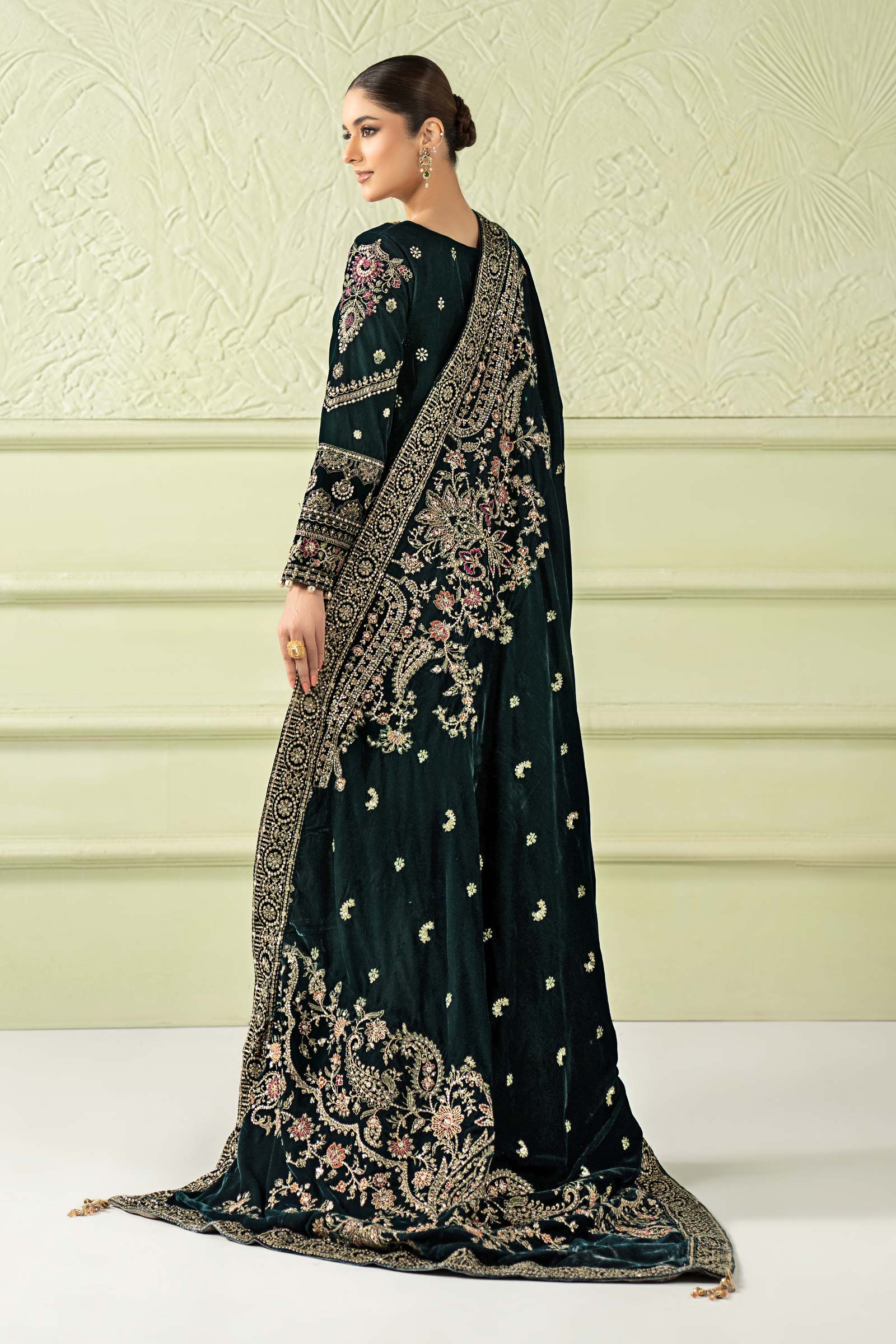 Maria B | Pre Fall 25 | SF-W25-46-Green - Official Maria B stockist in UK - Sakeena London