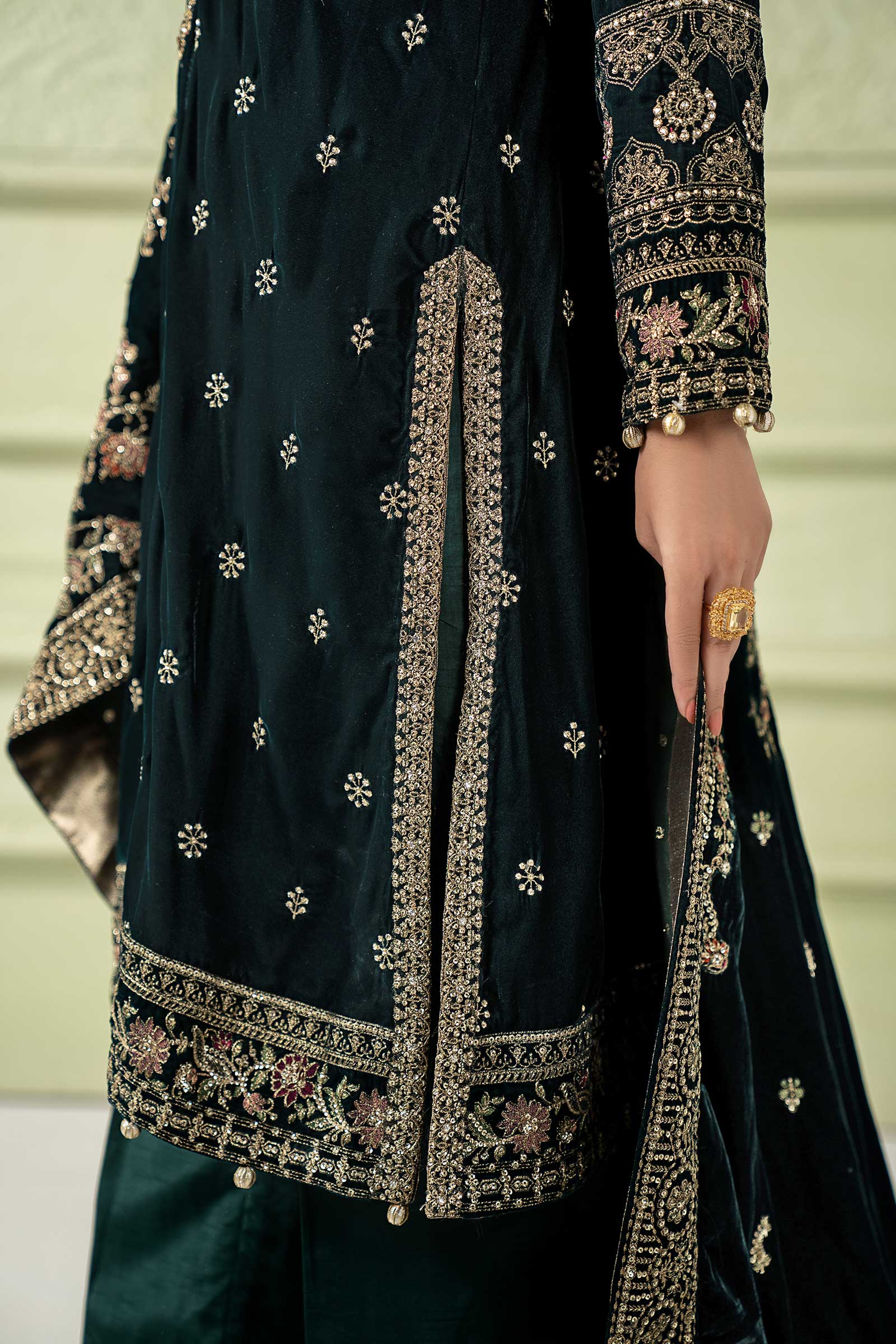 Maria B | Pre Fall 25 | SF-W25-46-Green - Official Maria B stockist in UK - Sakeena London