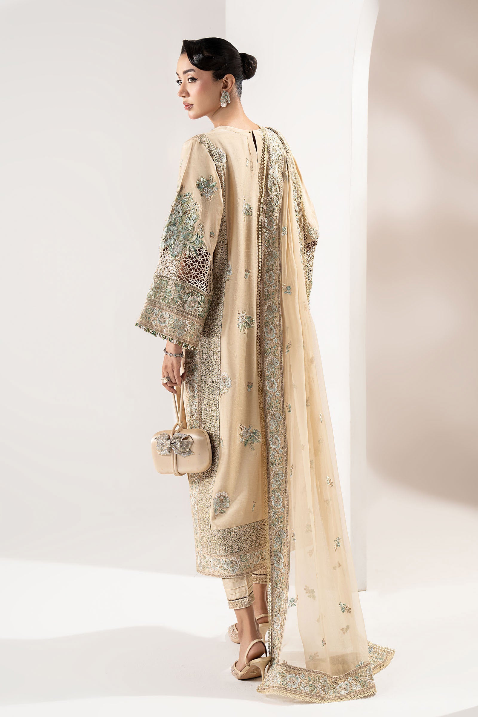 Maria B | Pre Fall 25 | SF-W25-51-BEIGE - Official Maria B stockist in UK - Sakeena London