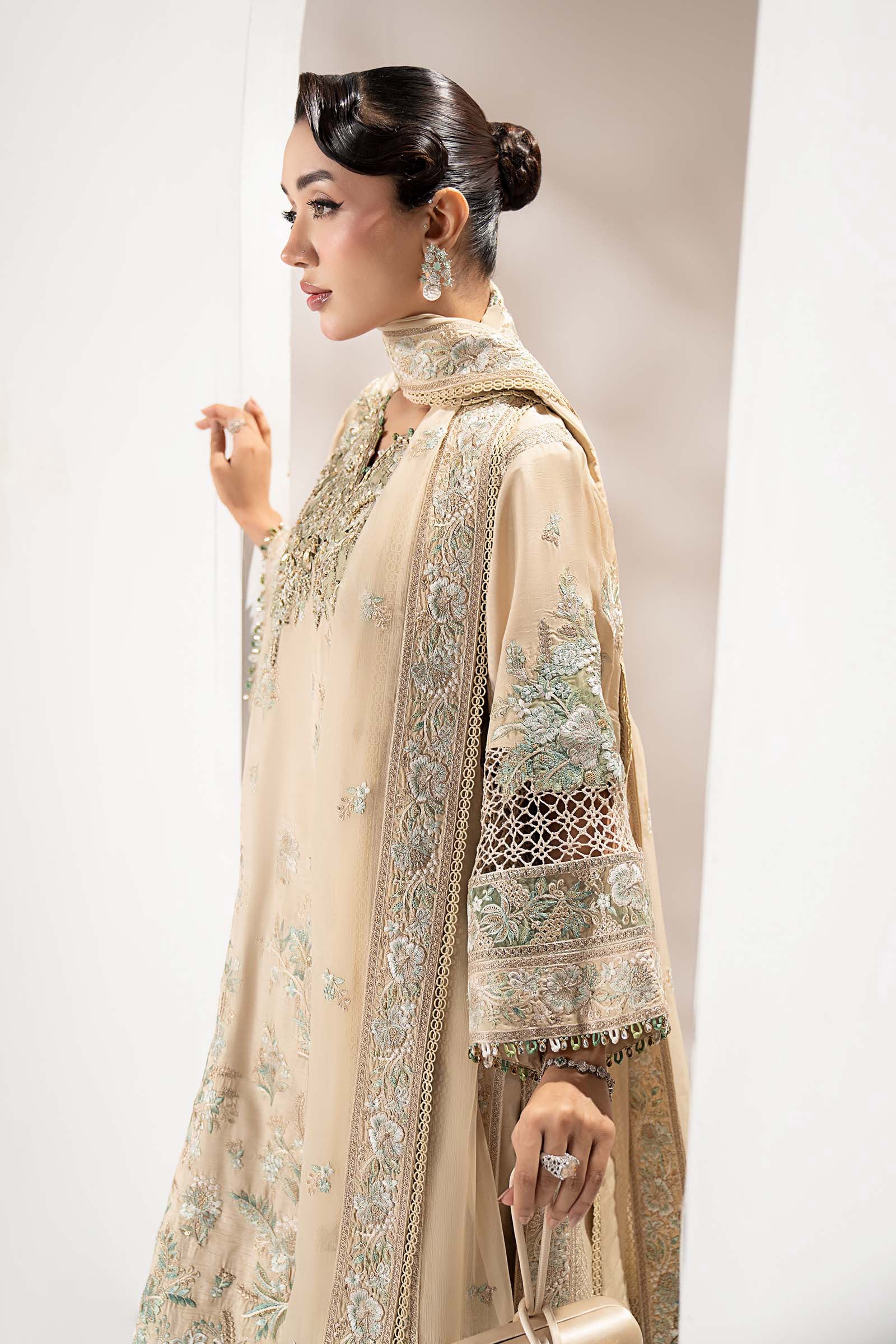 Maria B | Pre Fall 25 | SF-W25-51-BEIGE - Official Maria B stockist in UK - Sakeena London
