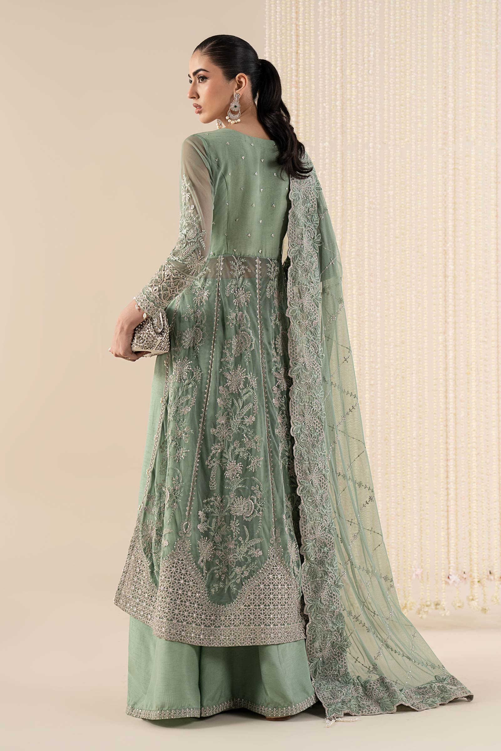 Maria B | Pre Fall 25 | SF-W25-52-Green - Official Maria B stockist in UK - Sakeena London