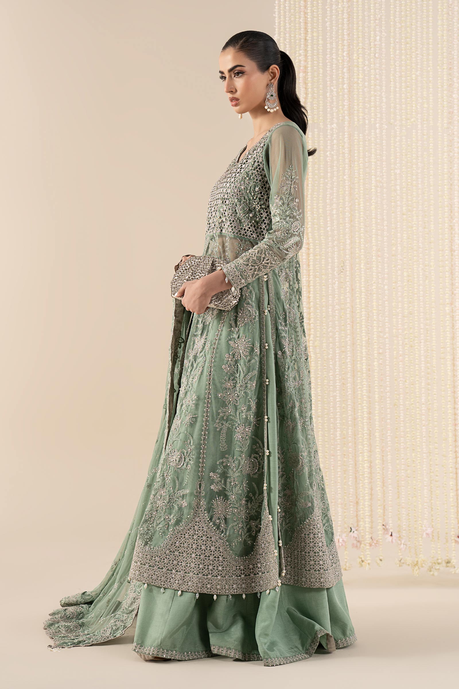 Maria B | Pre Fall 25 | SF-W25-52-Green - Official Maria B stockist in UK - Sakeena London