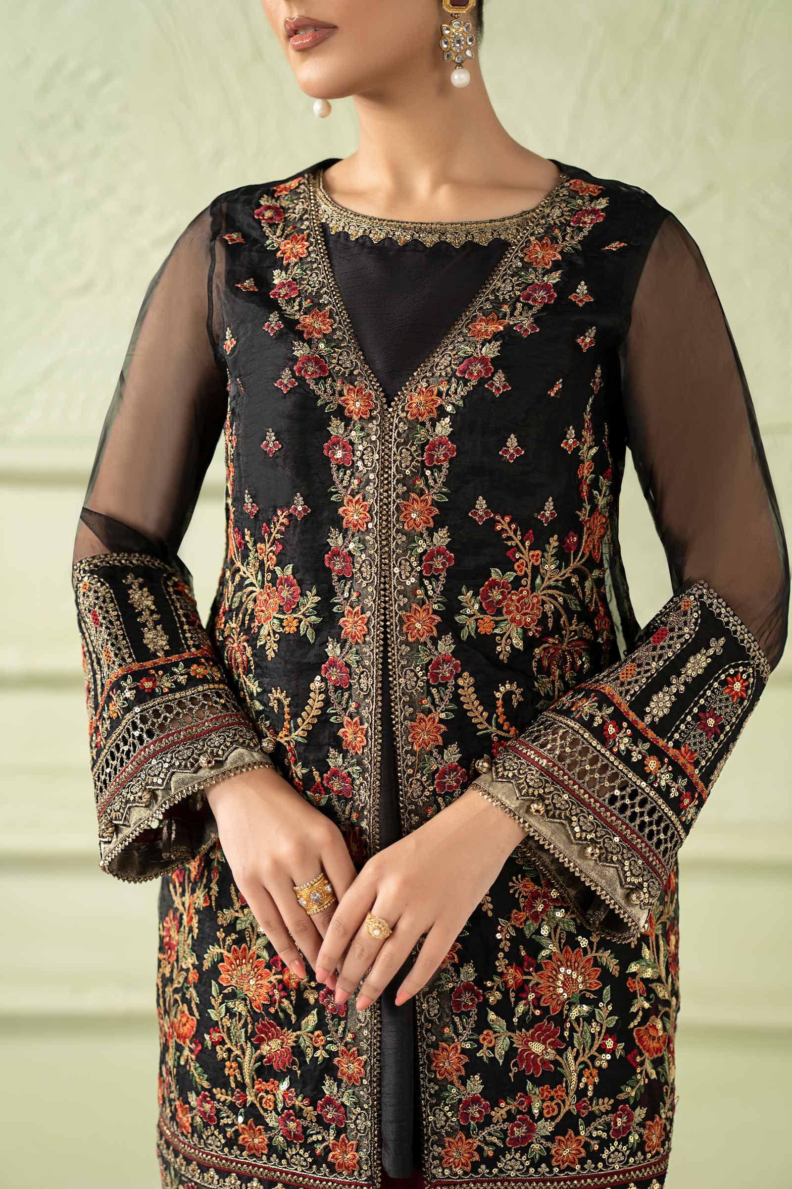 Maria B | Pre Fall 25 | SF-W25-56-Black - Official Maria B stockist in UK - Sakeena London