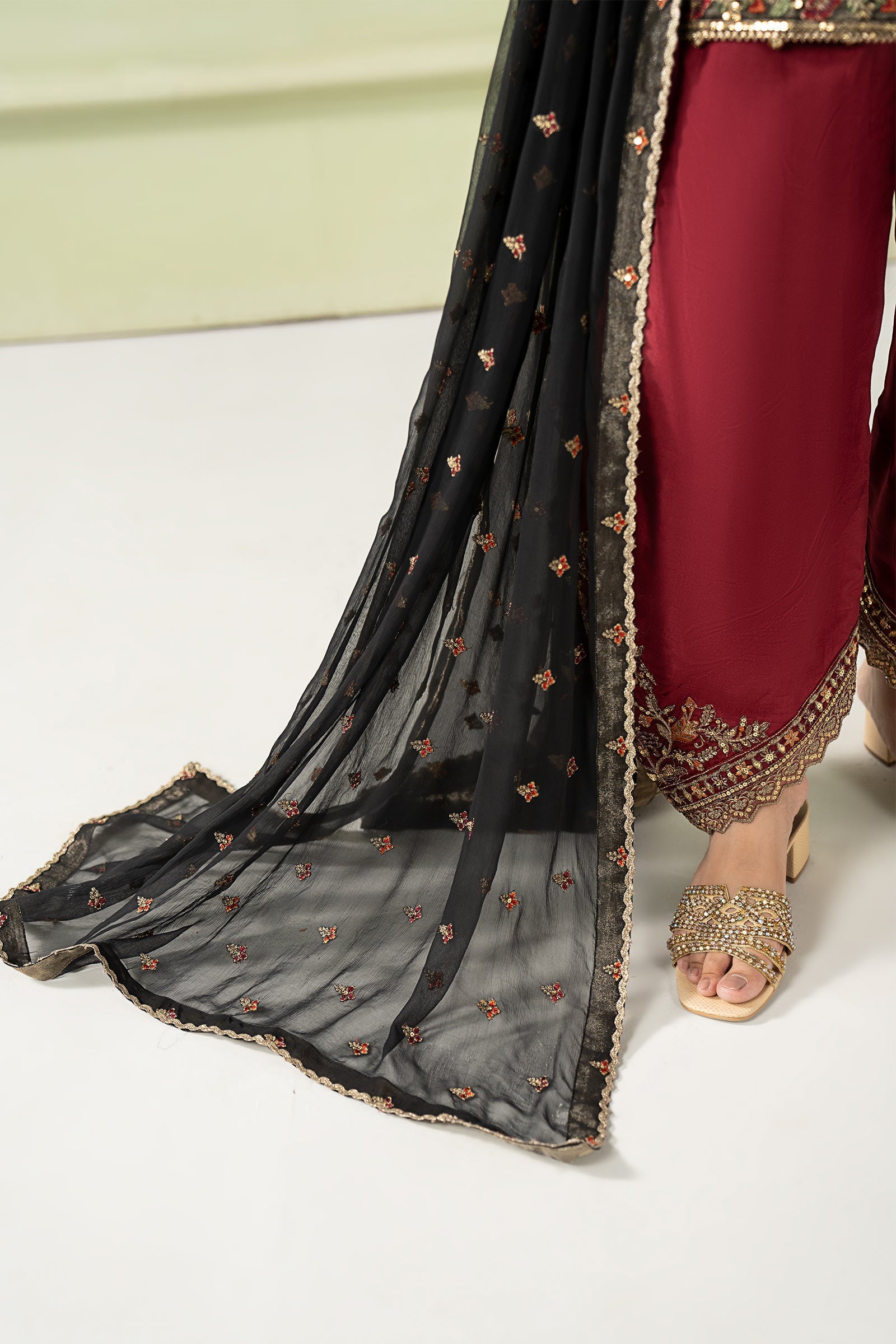Maria B | Pre Fall 25 | SF-W25-56-Green - Official Maria B stockist in UK - Sakeena London