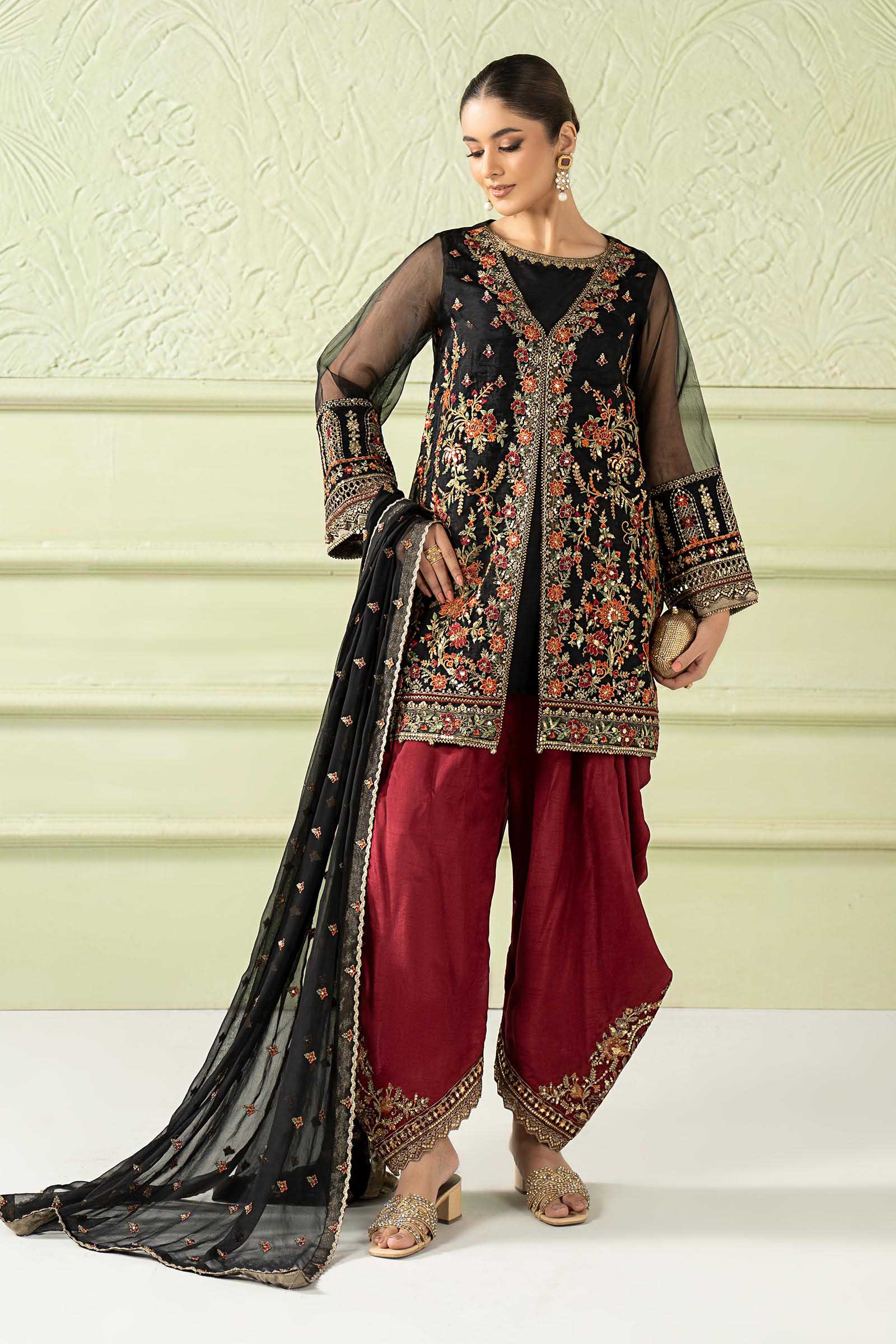 Maria B | Pre Fall 25 | SF-W25-56-Green - Official Maria B stockist in UK - Sakeena London