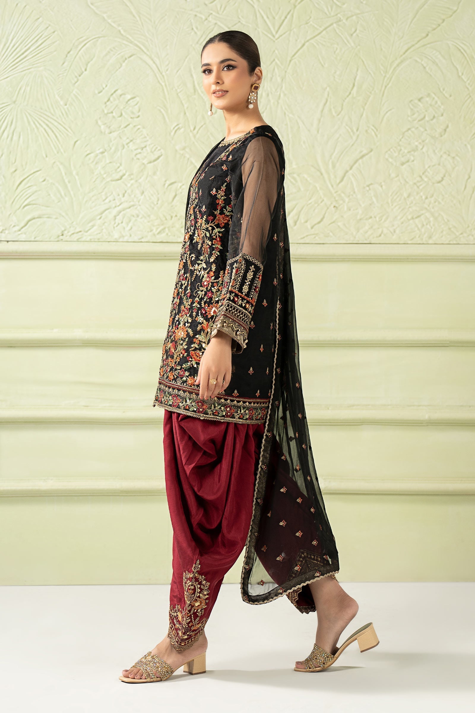 Maria B | Pre Fall 25 | SF-W25-56-Black - Official Maria B stockist in UK - Sakeena London