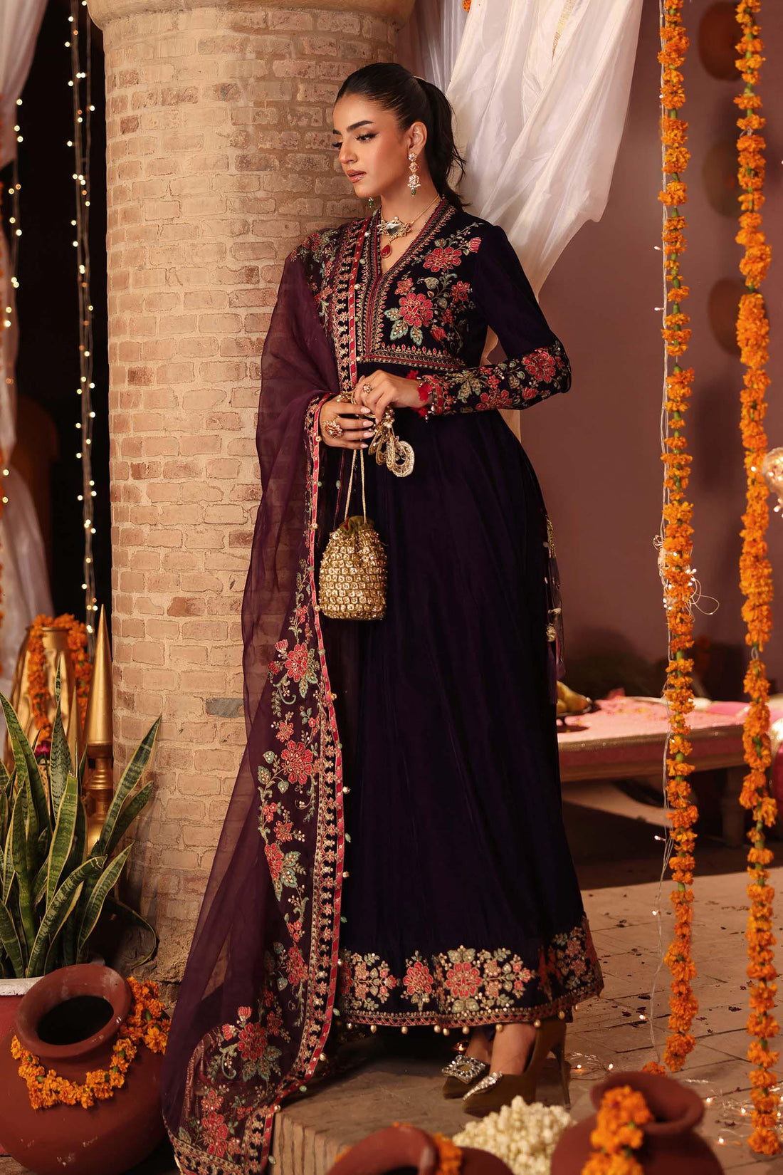 Maria B | Pre Fall 25 | SF-W25-59-Purple - Official Maria B stockist in UK - Sakeena London