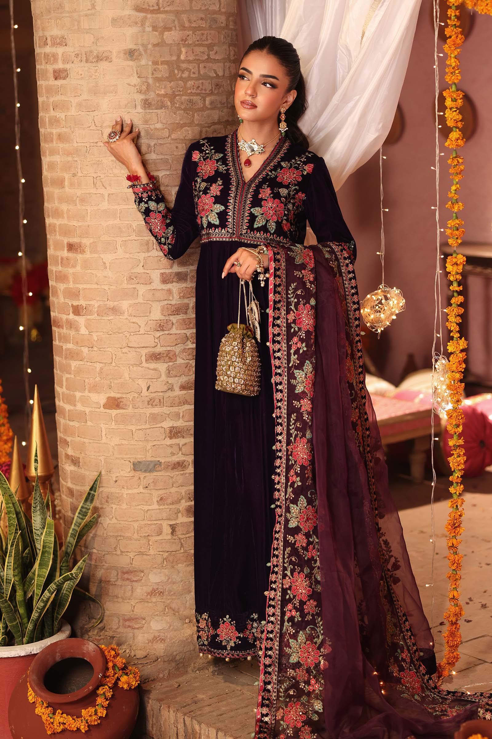 Maria B | Pre Fall 25 | SF-W25-59-Purple - Official Maria B stockist in UK - Sakeena London