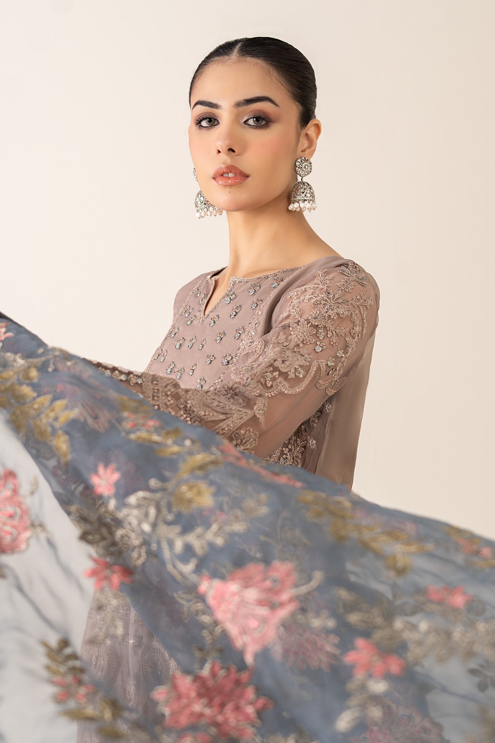 Maria B | Pre Fall 25 | Organza Frock 13 - Official Maria B stockist in UK - Sakeena London