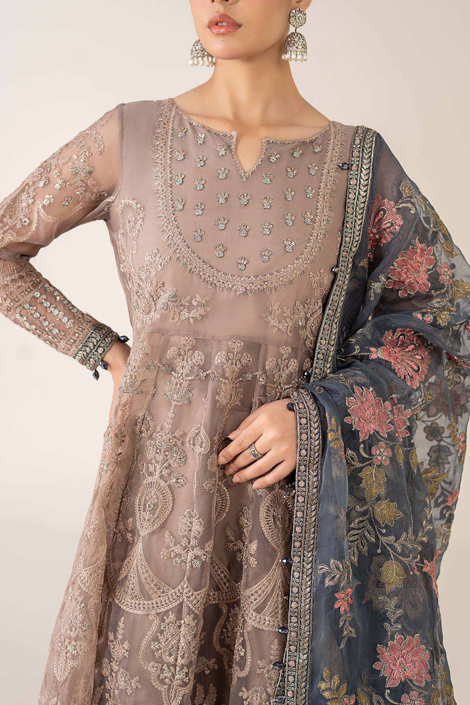 Maria B | Pre Fall 25 | Organza Frock 13 - Official Maria B stockist in UK - Sakeena London