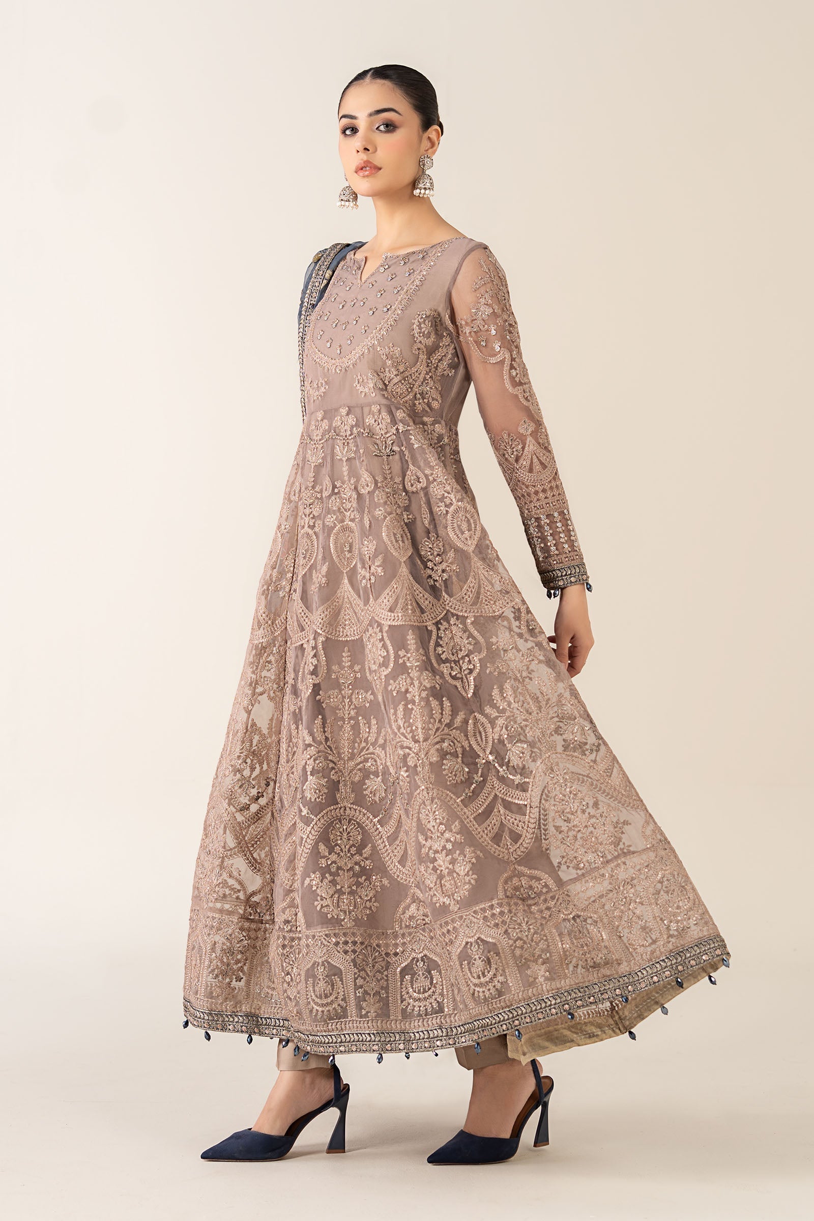 Maria B | Pre Fall 25 | Organza Frock 13 - Official Maria B stockist in UK - Sakeena London