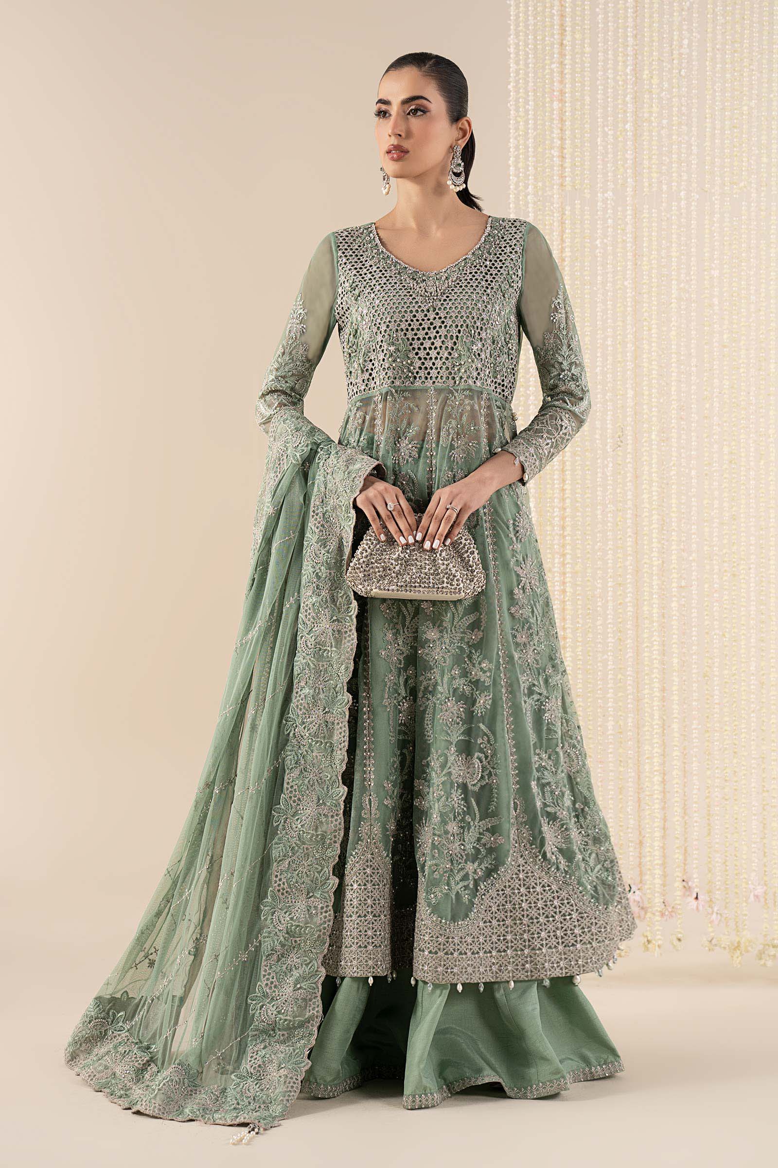 Maria B | Pre Fall 25 | SF-W25-52-Green - Official Maria B stockist in UK - Sakeena London