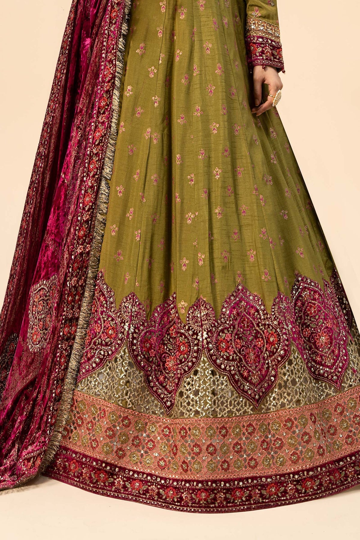 Maria B | Formal Wears | Raw Silk Suit | SF-W24-26 - Official Maria B stockist in UK - Sakeena London