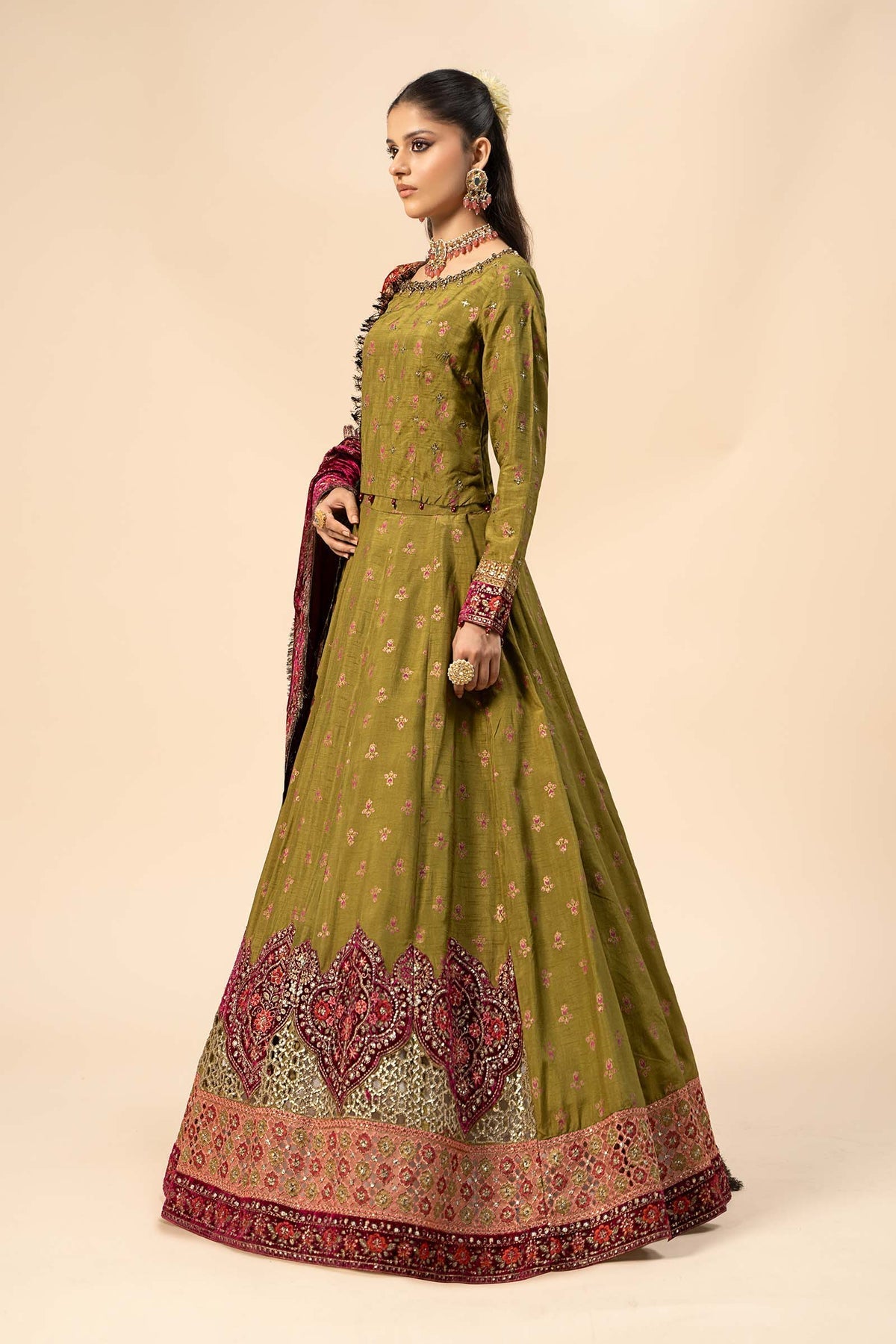 Maria B | Formal Wears | Raw Silk Suit | SF-W24-26 - Official Maria B stockist in UK - Sakeena London