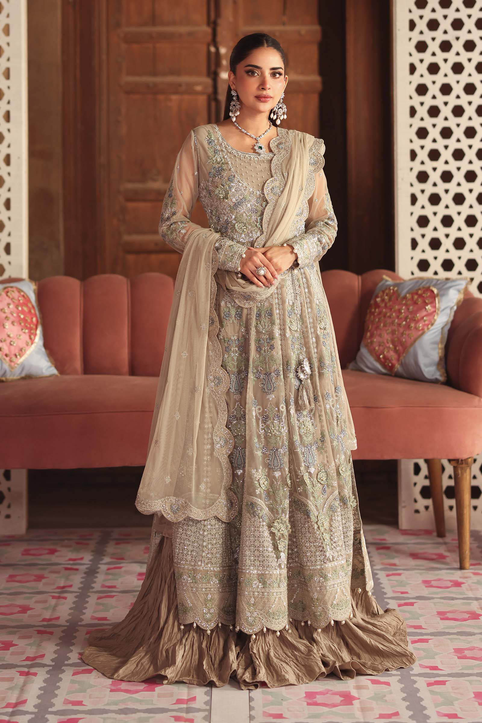 Maria B | Pre Fall 25 | SF-W25-28-Grey - Official Maria B stockist in UK - Sakeena London