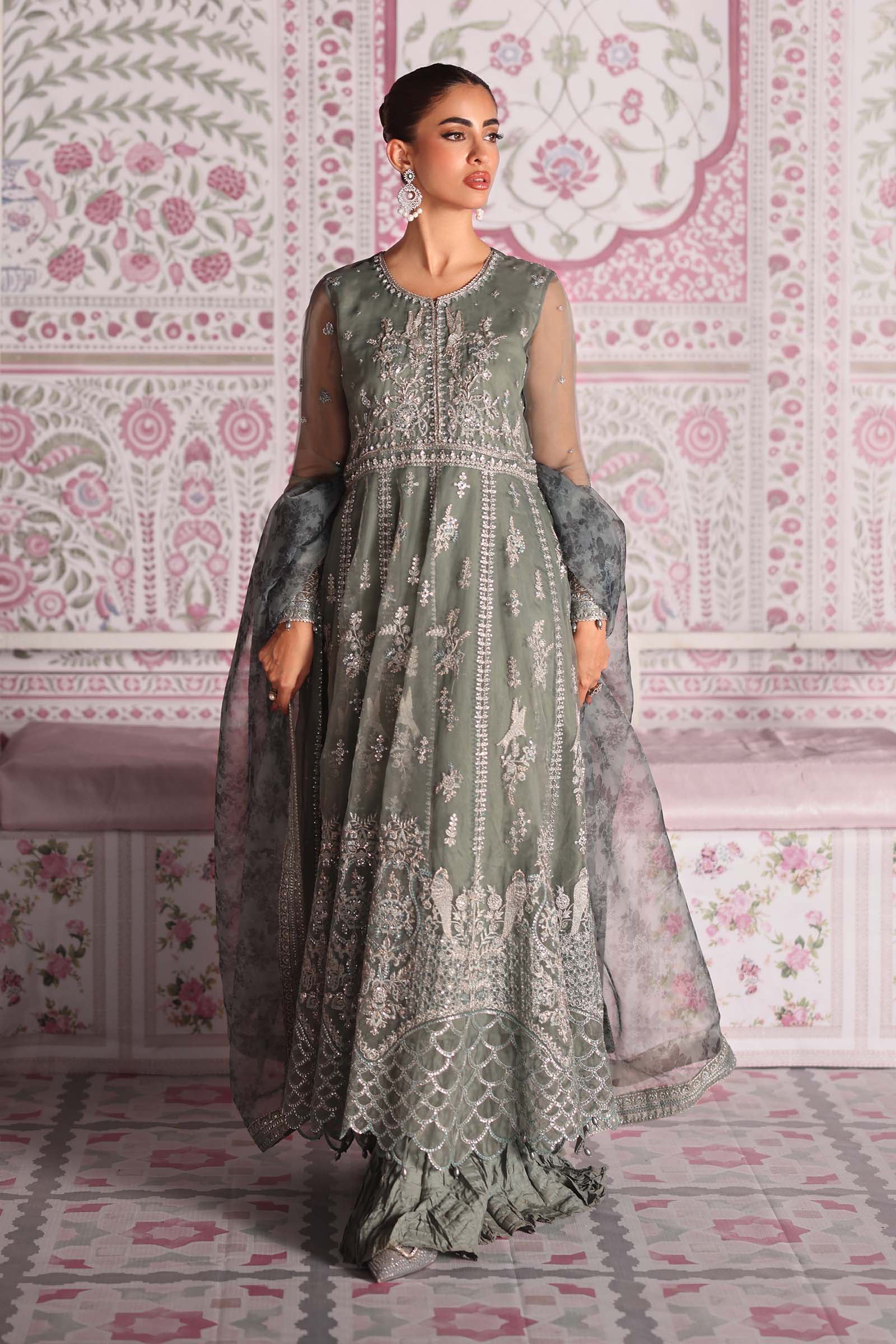 Maria B | Pre Fall 25 | SF-W25-38-Ice Blue - Official Maria B stockist in UK - Sakeena London