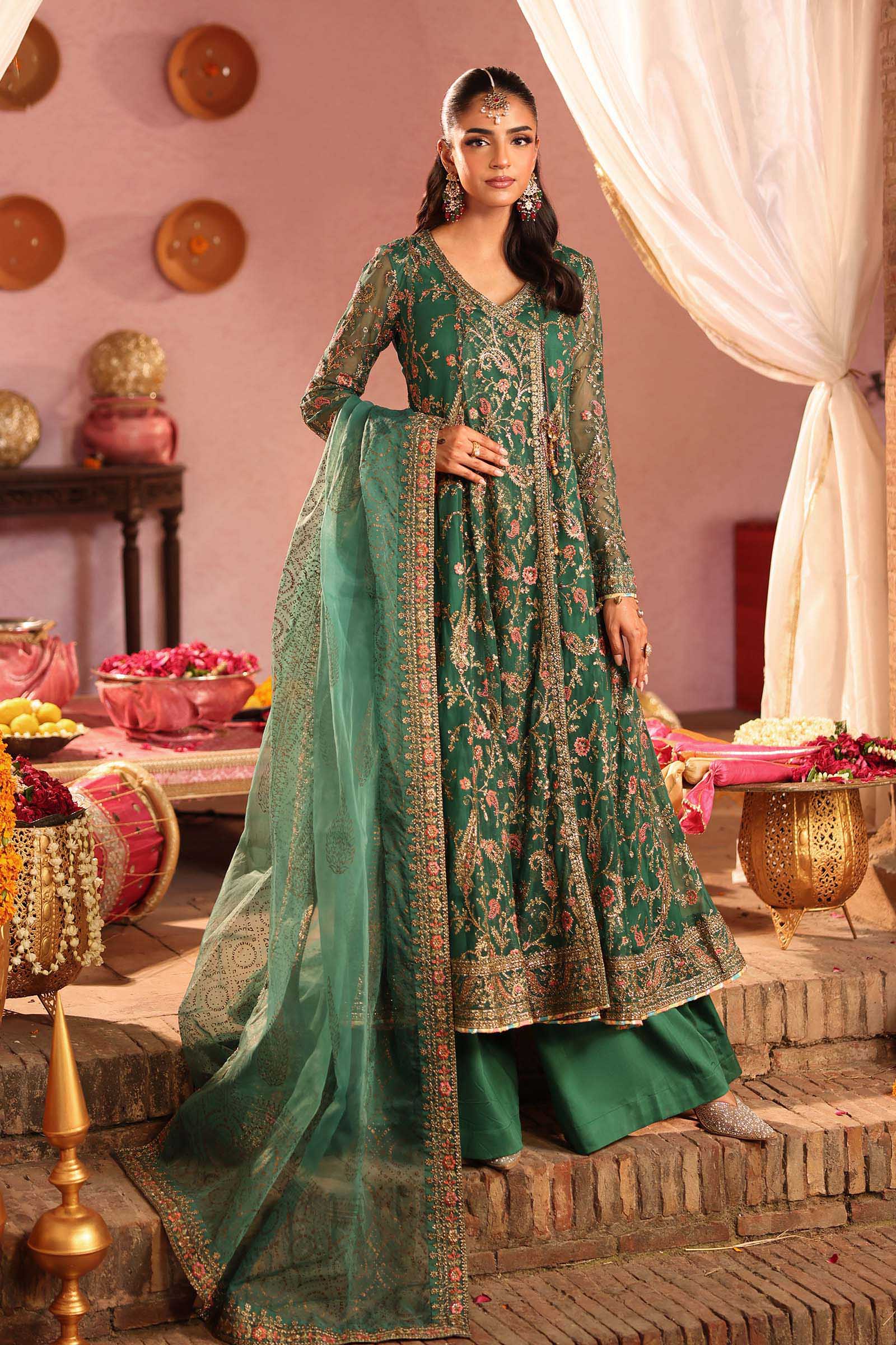 Maria B | Pre Fall 25 | SF-W25-61-Green - Official Maria B stockist in UK - Sakeena London