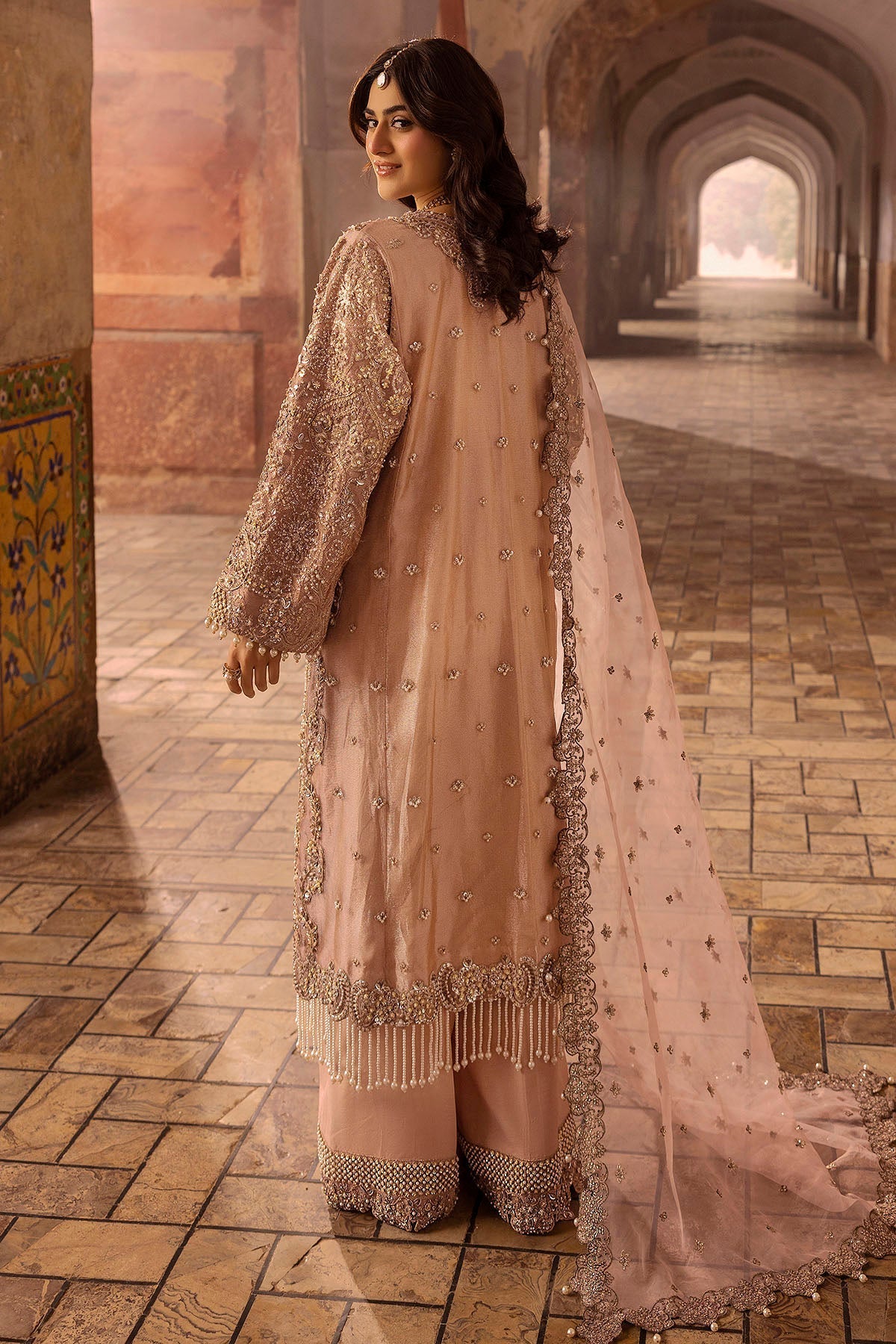 Motifz | Bridal Couture | 0012-MAYASA EMBROIDERED MESSORI STITCHED - Official Motifz stockist in UK - Sakeena London