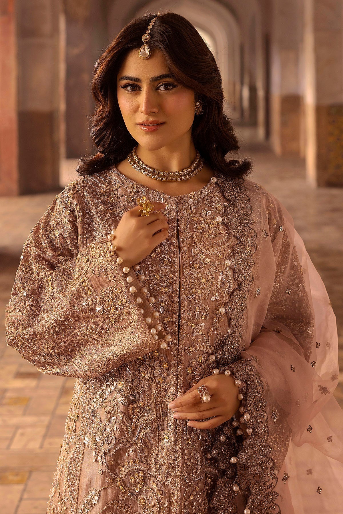 Motifz | Bridal Couture | 0012-MAYASA EMBROIDERED MESSORI STITCHED - Official Motifz stockist in UK - Sakeena London