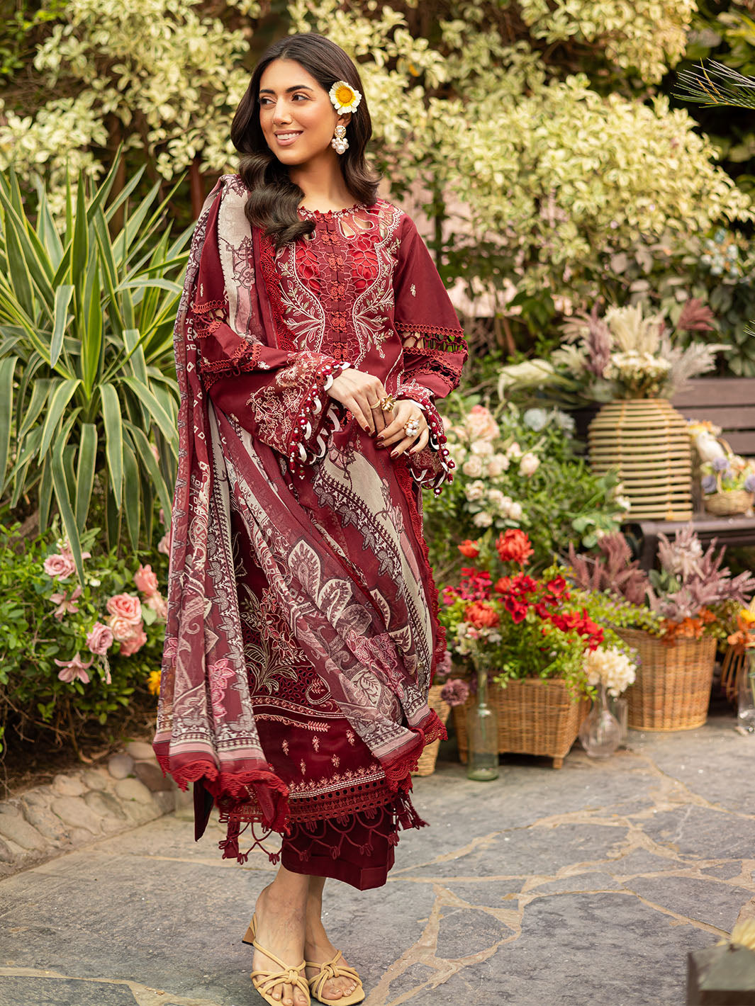 Parishay | Shangrila Luxury Lawn | SHR - 01 - Official Parishay stockist in UK - Sakeena London