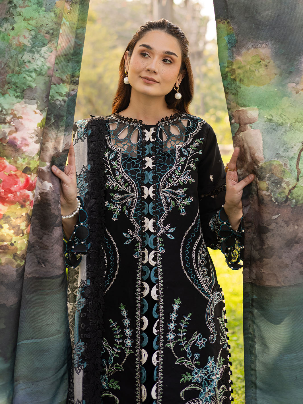 Parishay | Shangrila Luxury Lawn | SHR - 02 - Official Parishay stockist in UK - Sakeena London