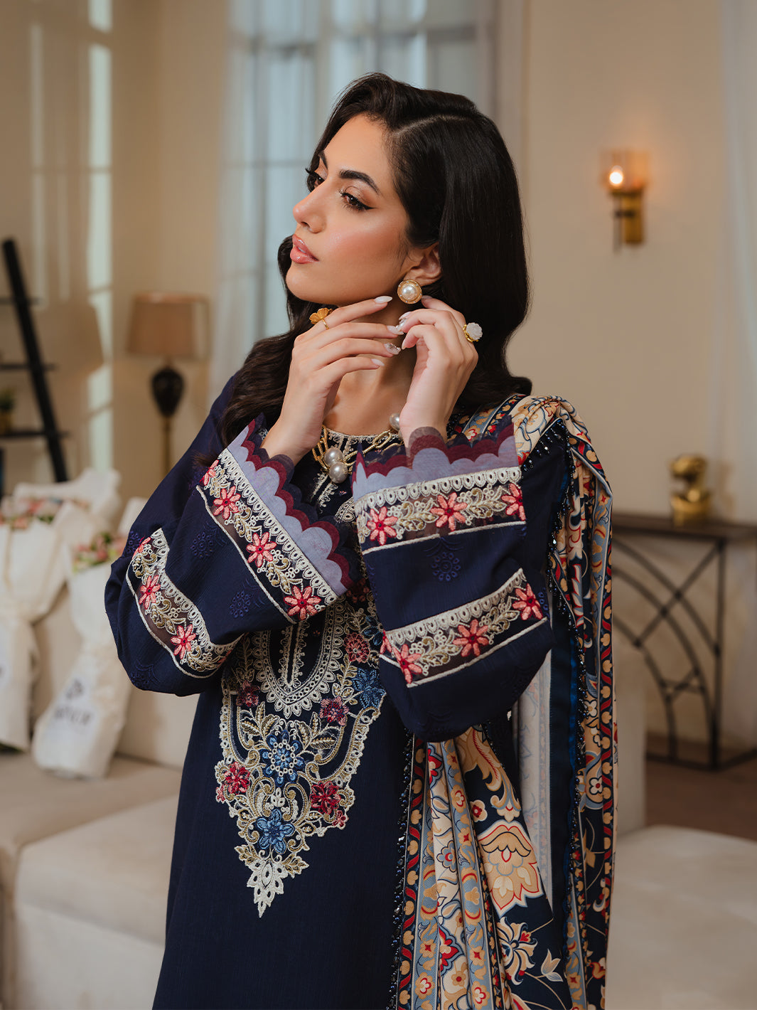 Mahnur | Stella Khaddar | SK-02B - Official Mahnur stockist in UK - Sakeena London