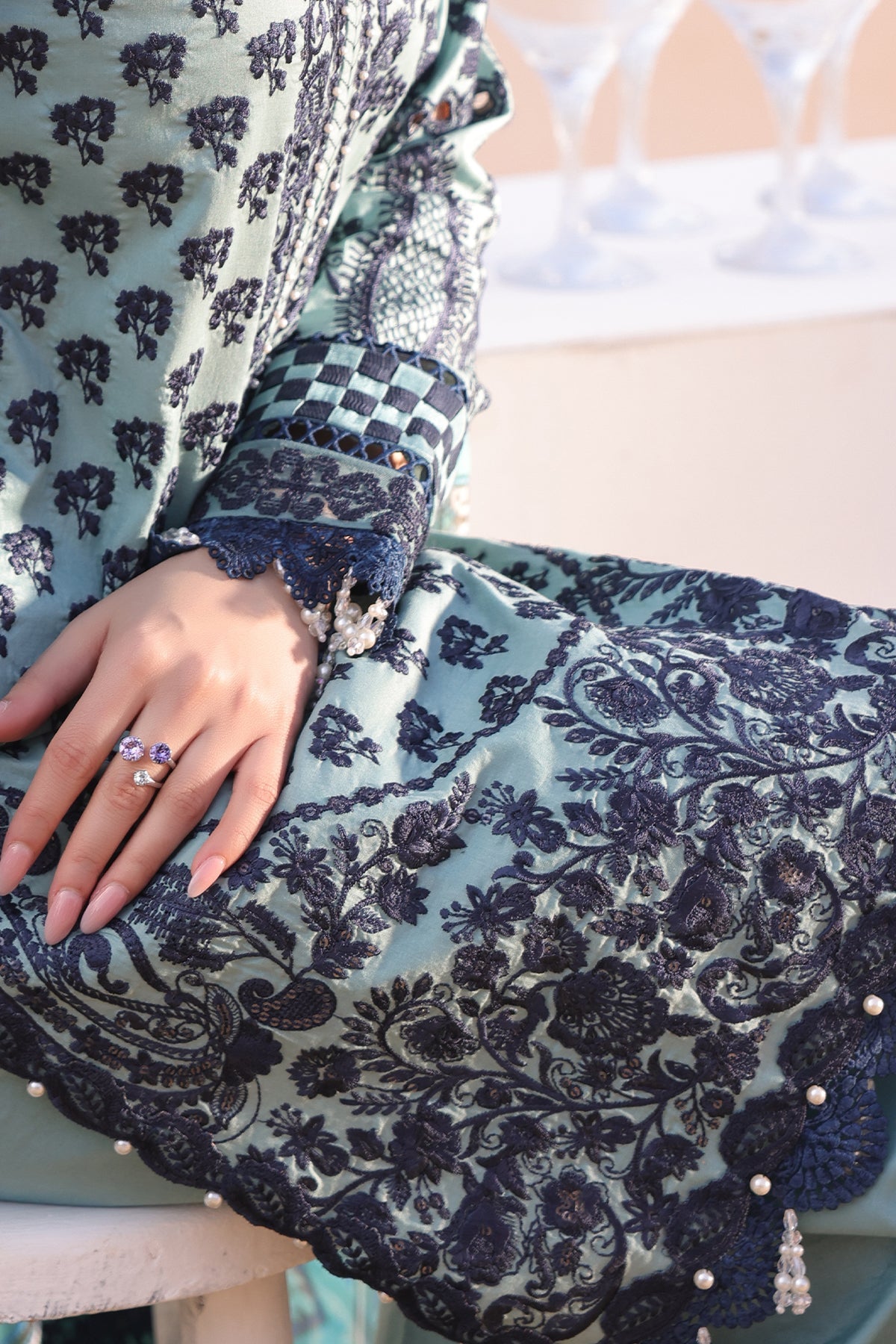 Imrozia Premium | Hania Luxury Lawn 25 | SL 75 A Parizay - Official Imrozia Premium stockist in UK - Sakeena London