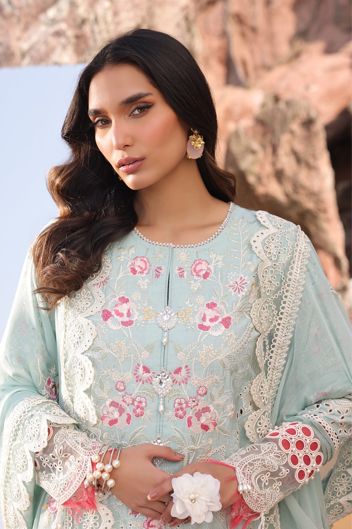 Imrozia Premium | Hania Luxury Lawn 25 | SL 76 A Aidan - Official Imrozia Premium stockist in UK - Sakeena London