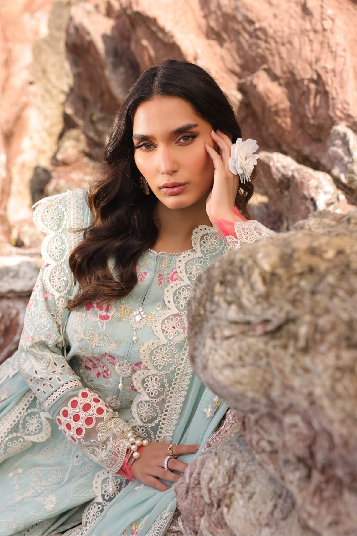 Imrozia Premium | Hania Luxury Lawn 25 | SL 76 A Aidan - Official Imrozia Premium stockist in UK - Sakeena London