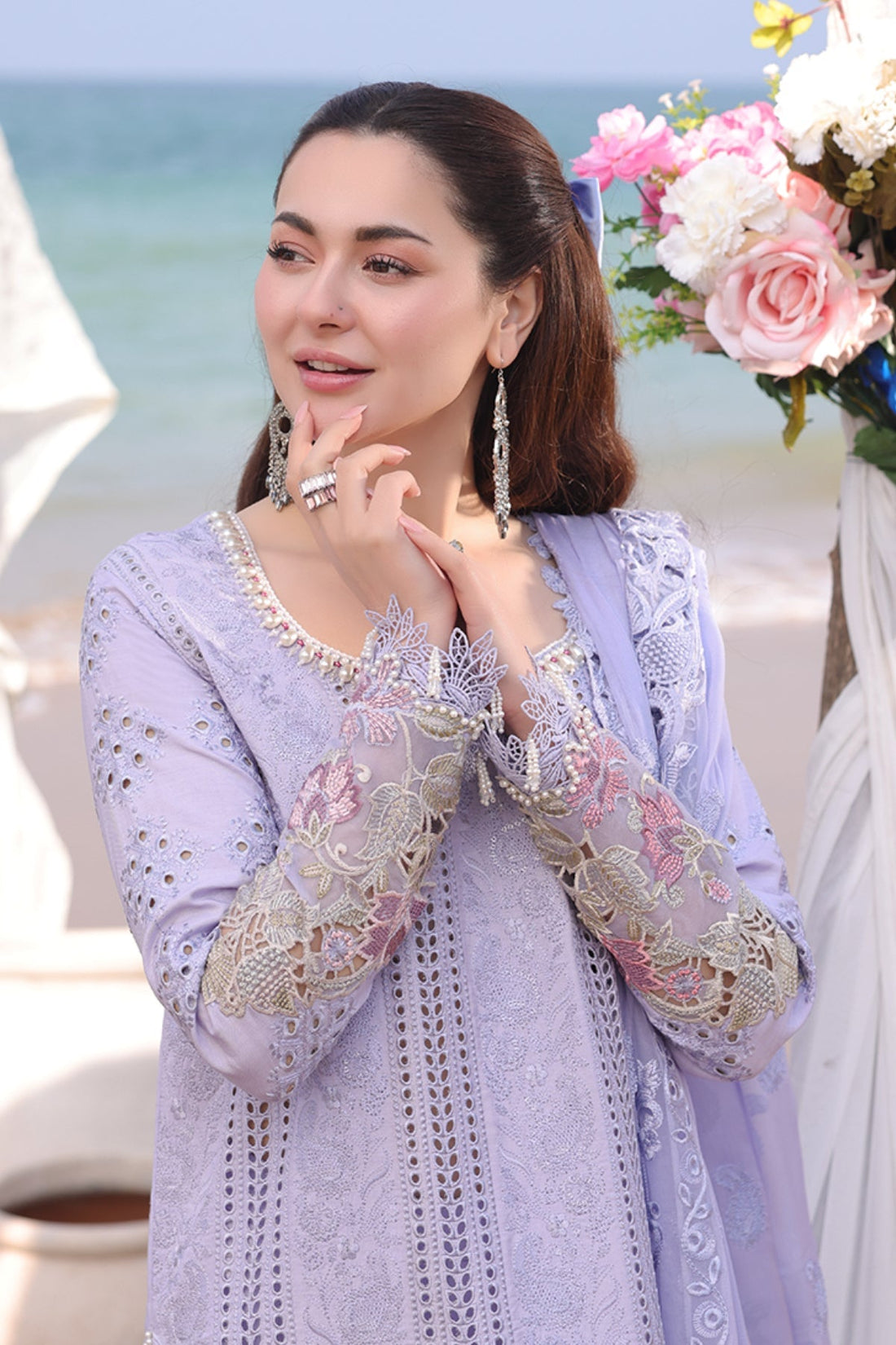 Imrozia Premium | Hania Luxury Lawn 25 | SL 78 Feeha - Official Imrozia Premium stockist in UK - Sakeena London