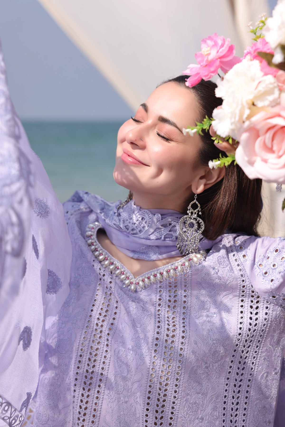 Imrozia Premium | Hania Luxury Lawn 25 | SL 78 Feeha - Official Imrozia Premium stockist in UK - Sakeena London