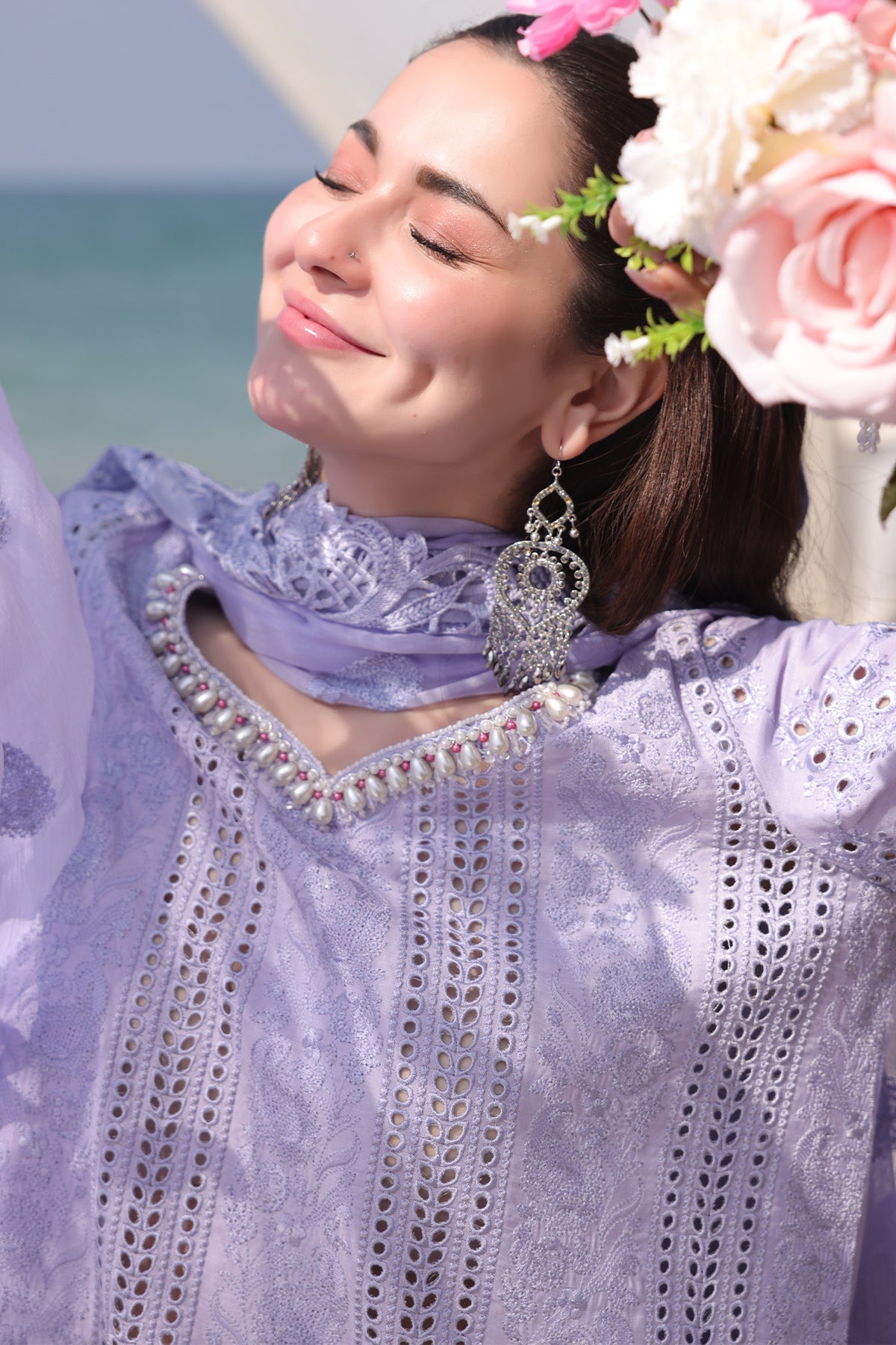 Imrozia Premium | Hania Luxury Lawn 25 | SL 78 Feeha - Official Imrozia Premium stockist in UK - Sakeena London