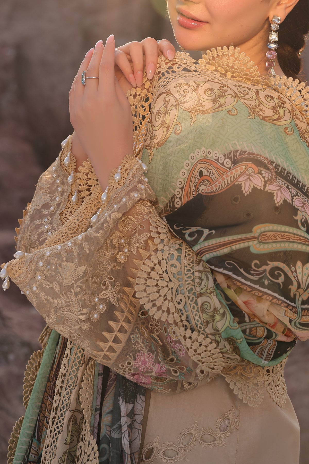 Imrozia Premium | Hania Luxury Lawn 25 | SL 83 Ayzal - Official Imrozia Premium stockist in UK - Sakeena London