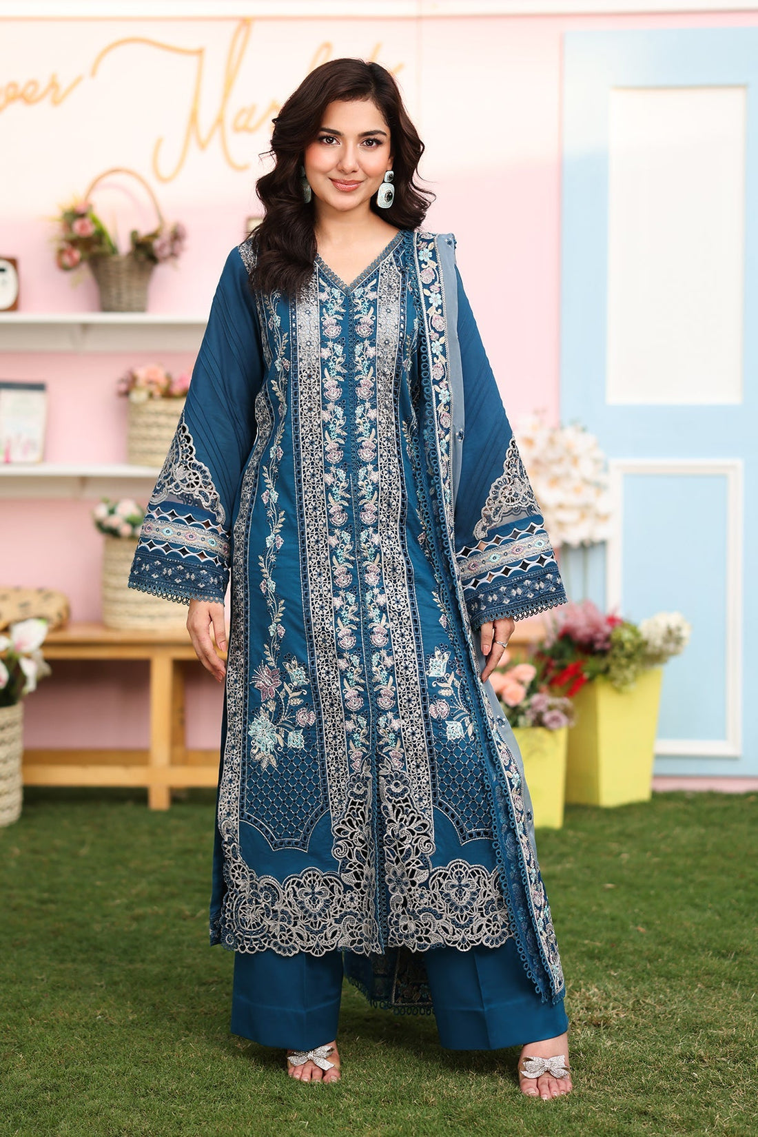 Imrozia Premium | Hayam Luxury Lawn 25 | SL 87 SAHAR - Official Imrozia Premium stockist in UK - Sakeena London