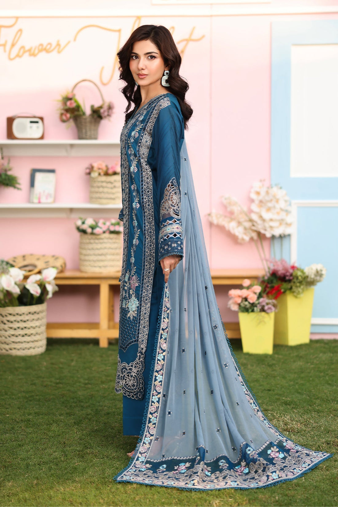 Imrozia Premium | Hayam Luxury Lawn 25 | SL 87 SAHAR - Official Imrozia Premium stockist in UK - Sakeena London
